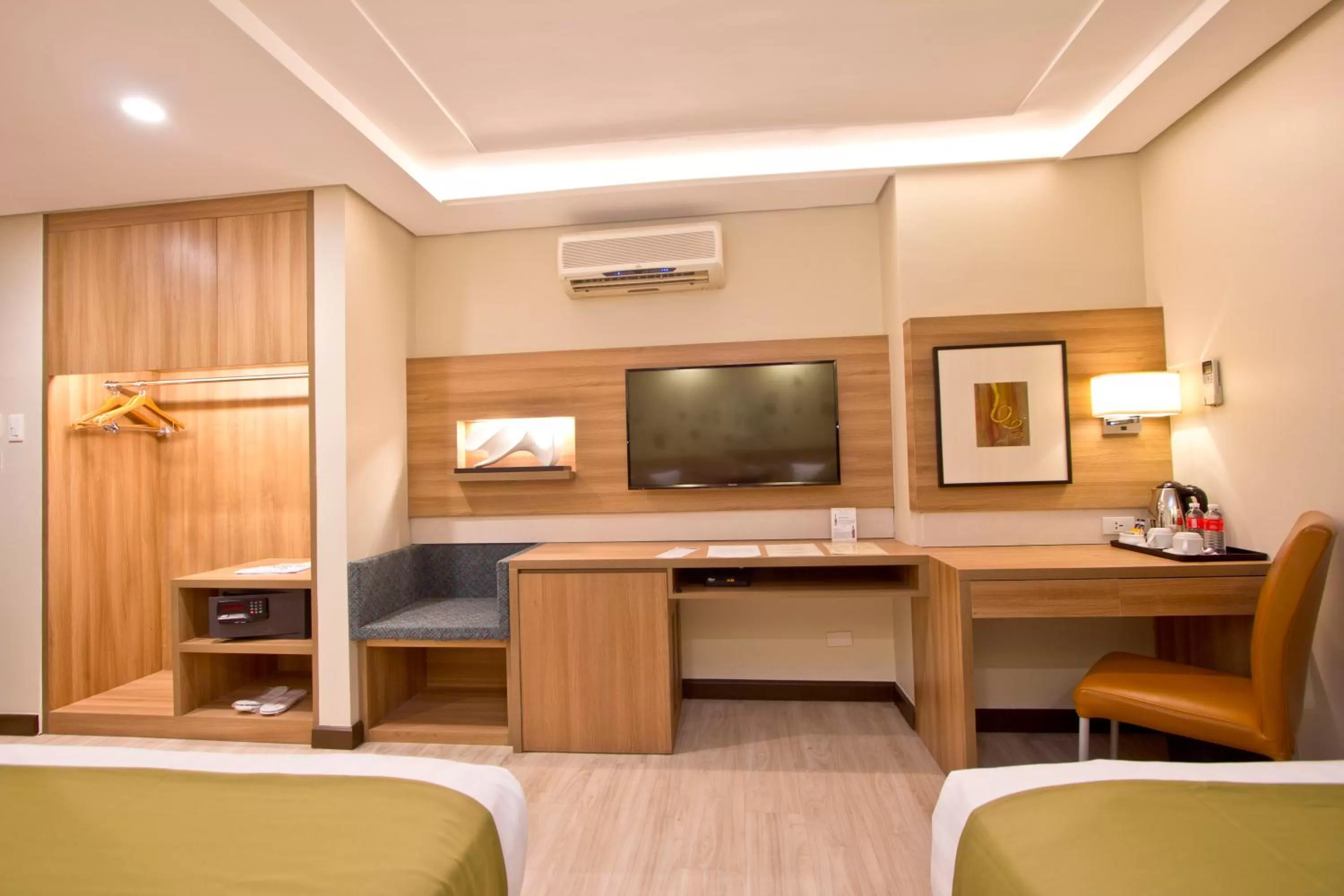 Seating area in Crown Regency Hotel Makati