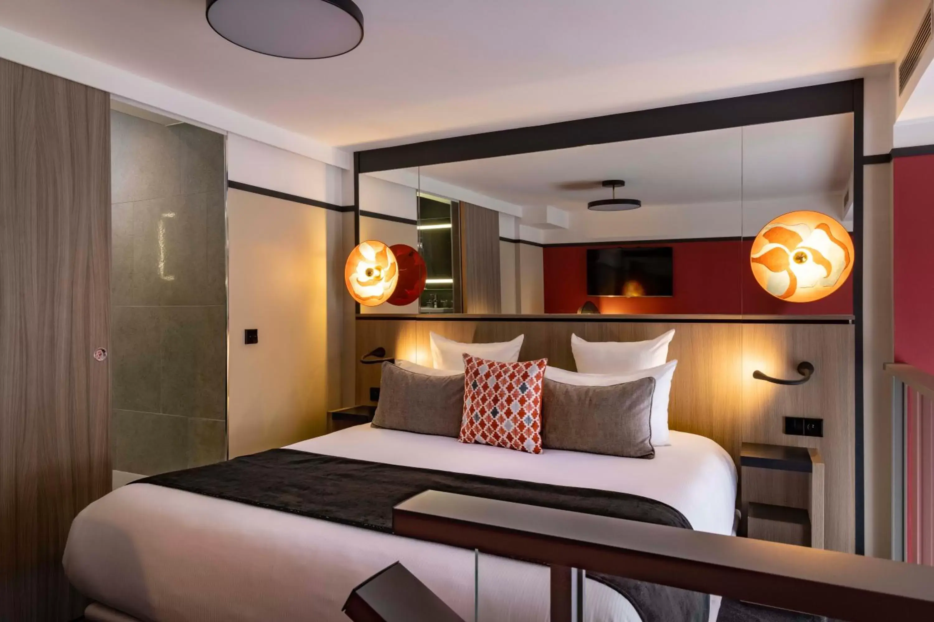 Bed in Hôtel Opéra Liège Bed in Hôtel Opéra Liège