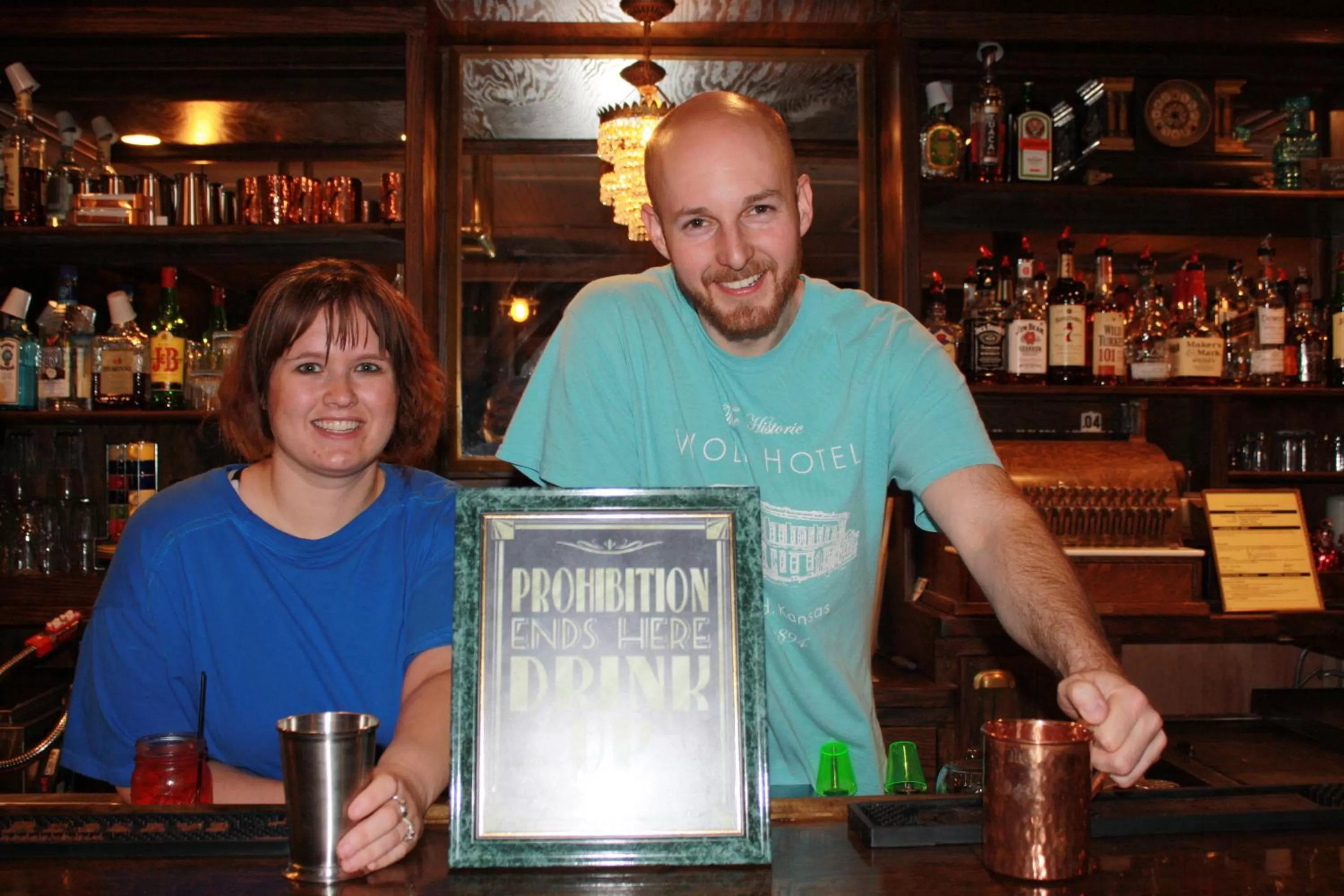 Lounge or bar in The Historic Wolf Hotel