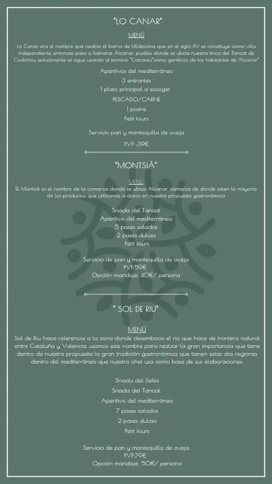 Restaurant/places to eat in Hotel Tancat de Codorniu