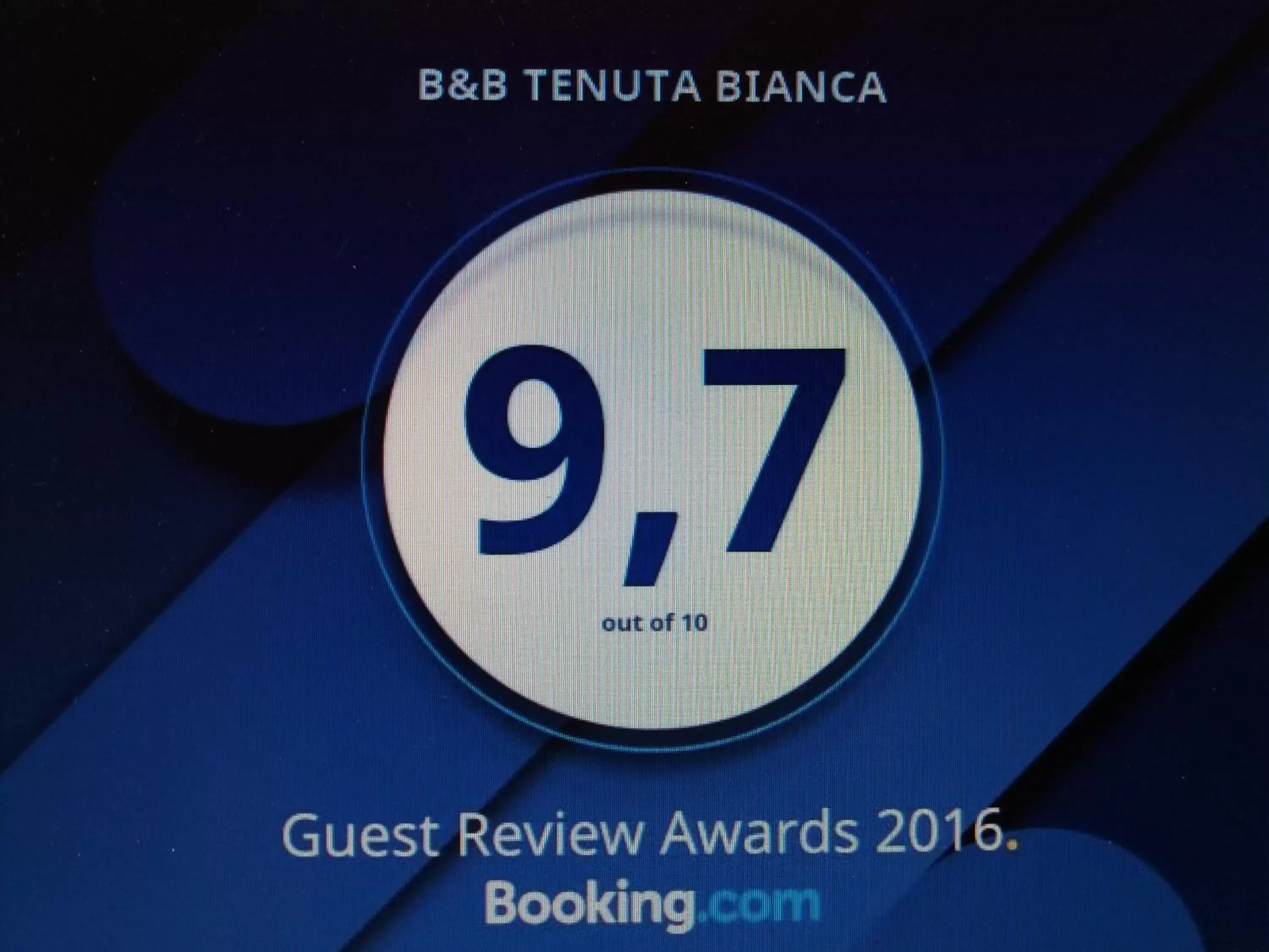 Certificate/Award in B&B TENUTA BIANCA