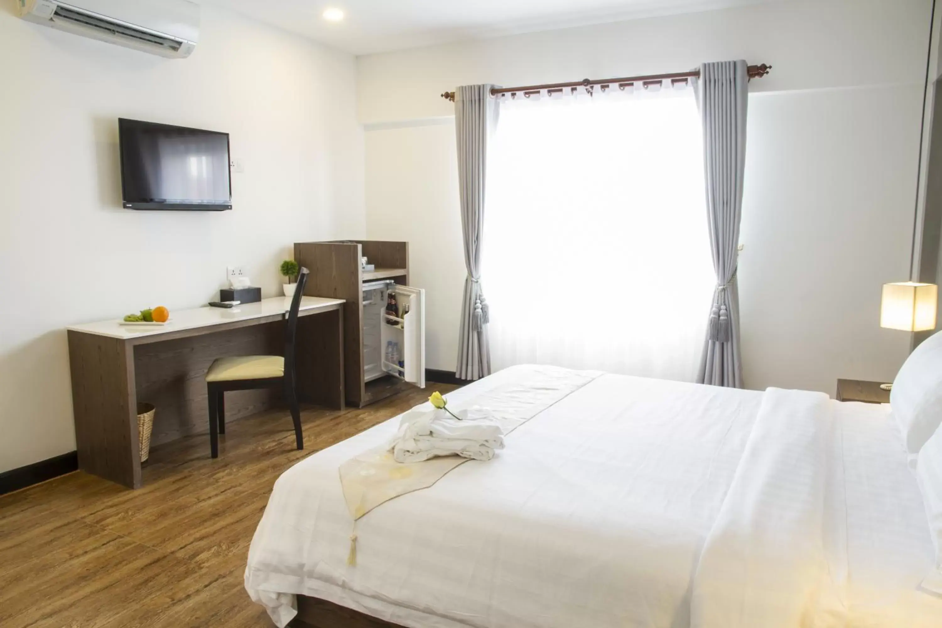 Bed in Asiban Quay Boutique Hotel