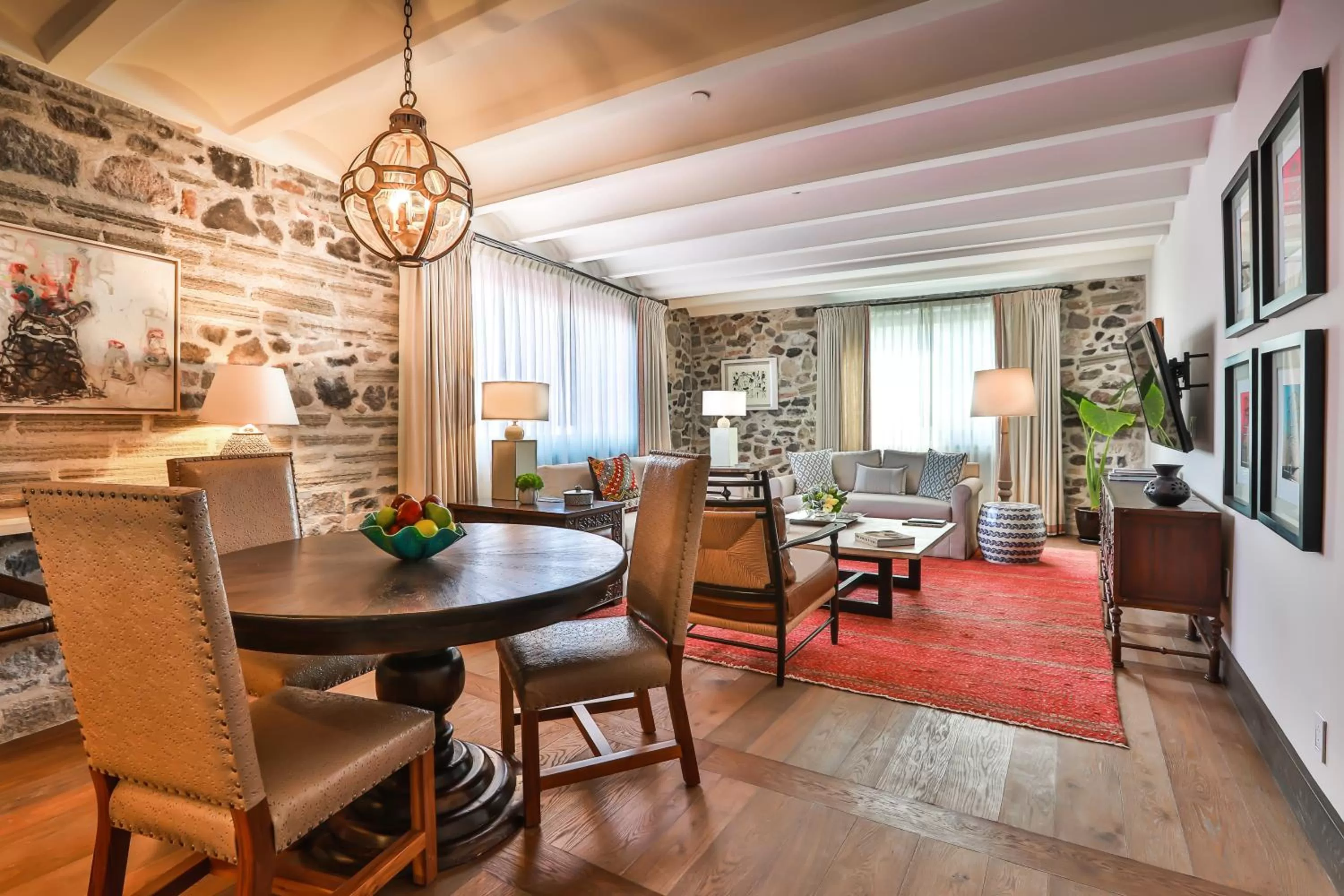 Living room in Banyan Tree Puebla