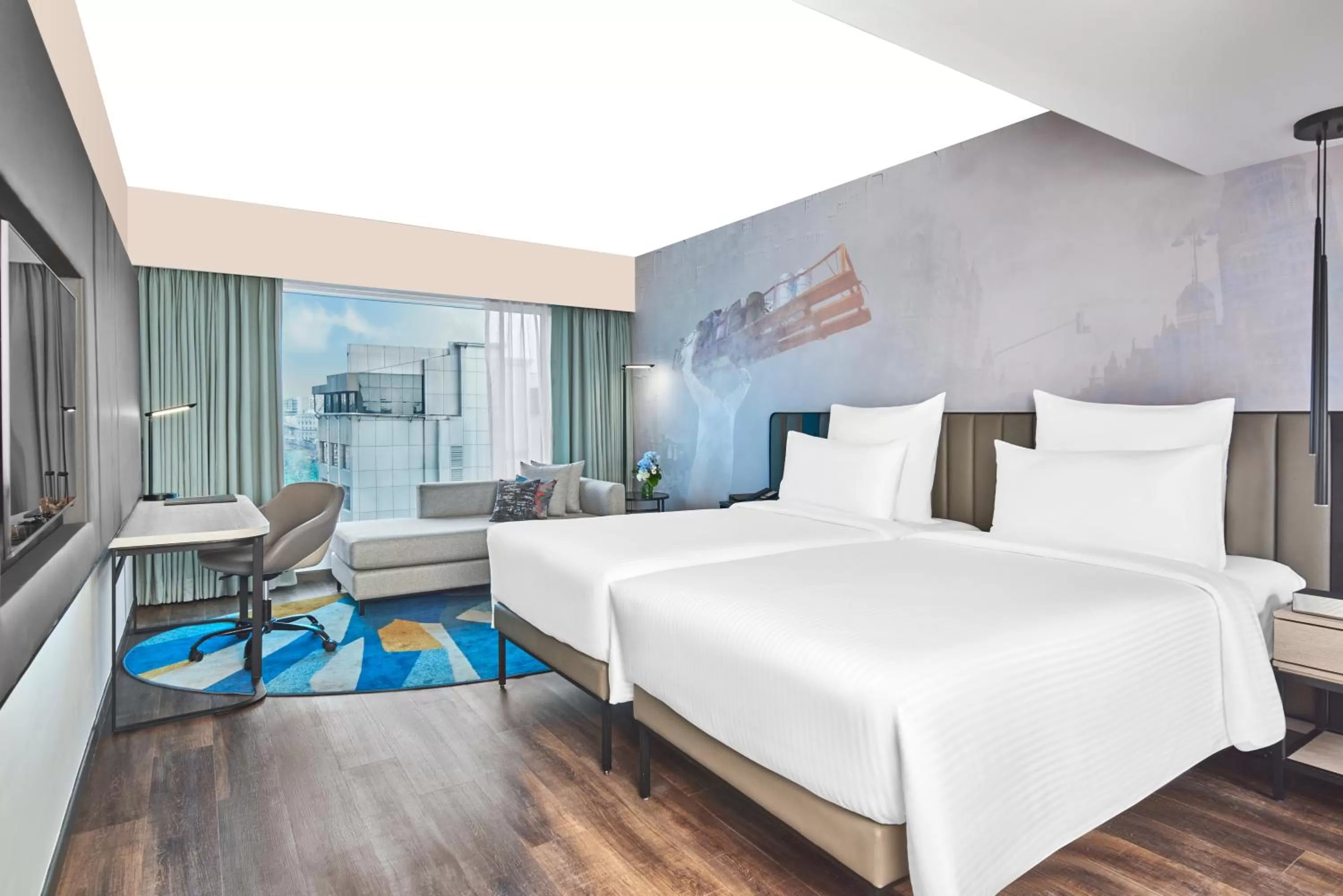 Bed in Novotel Mumbai International Airport