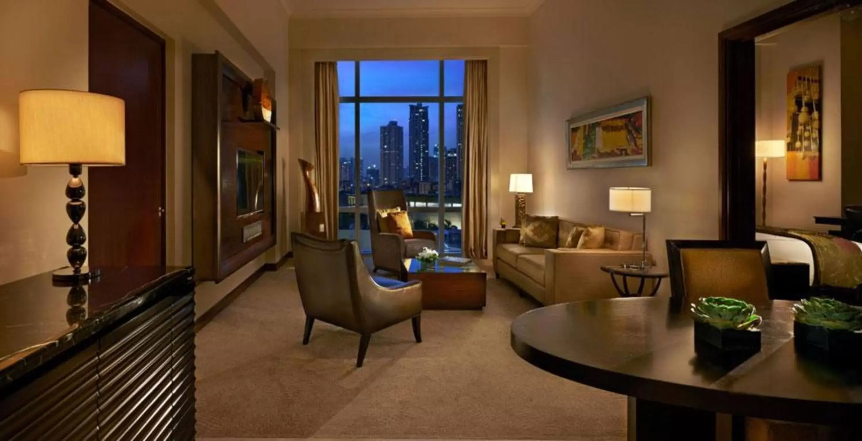 Photo of the whole room, Seating Area in Fairmont Makati