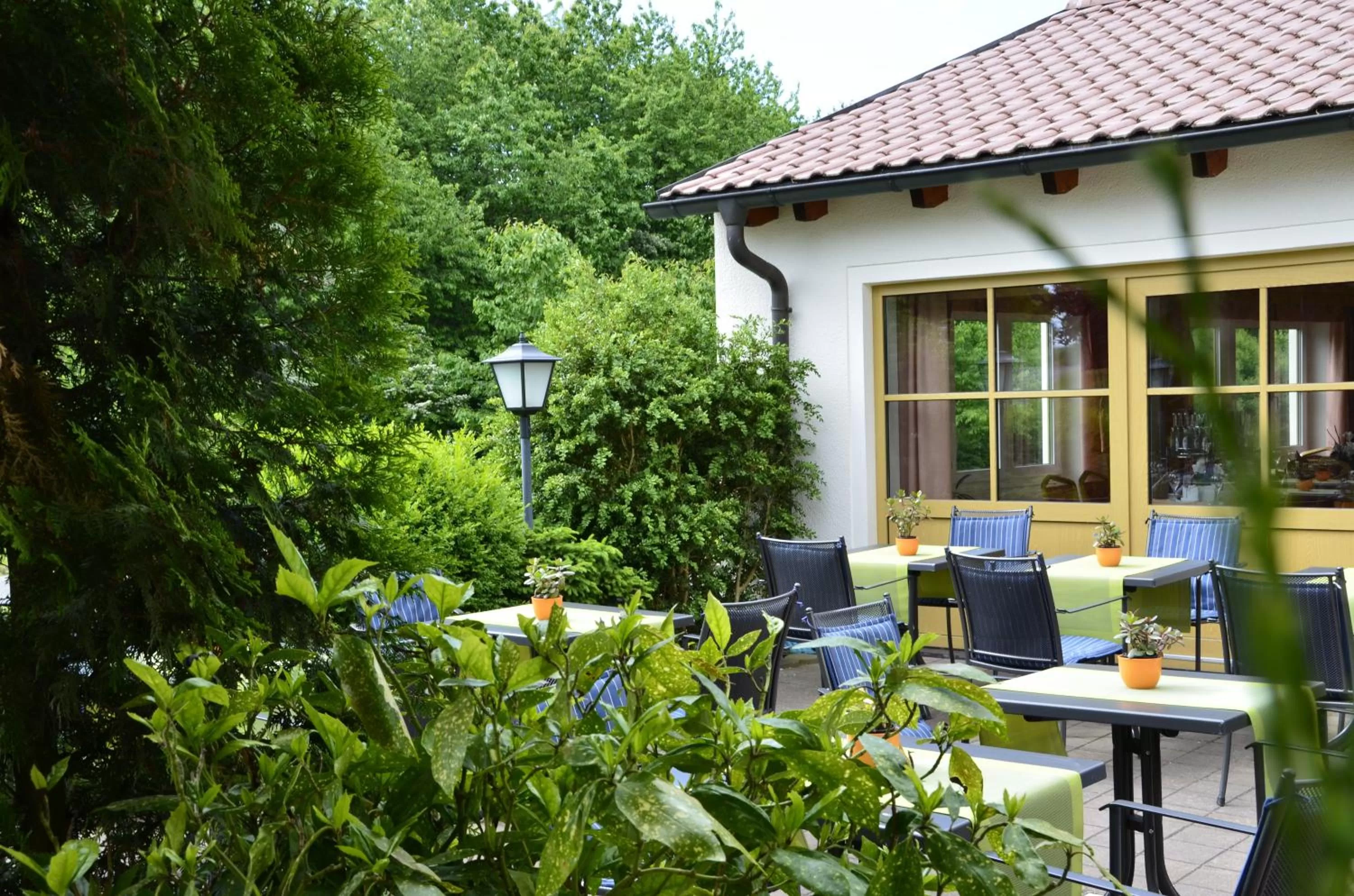 Patio in Hotel Gasthof Am Forsthof