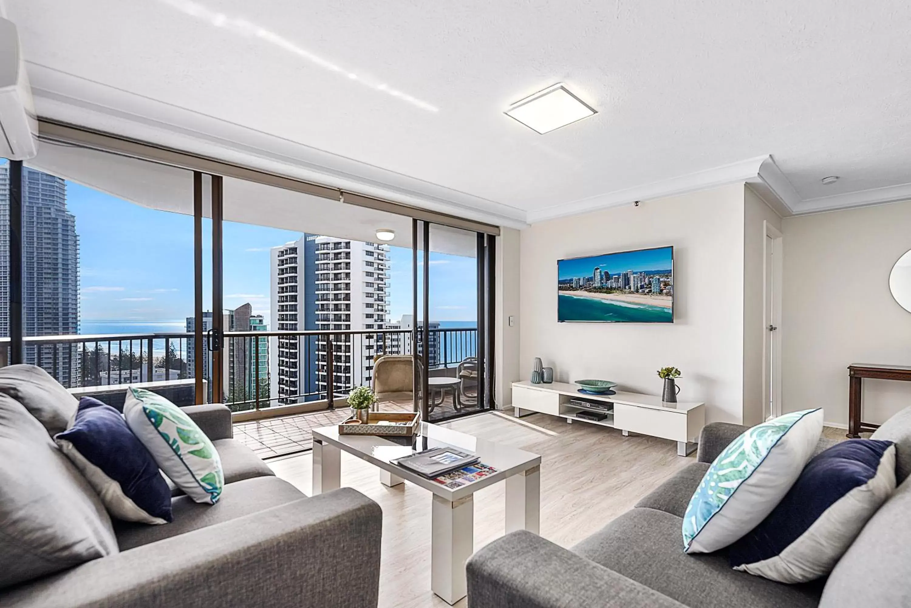 Seating Area in Surfers Century Oceanside Apartments