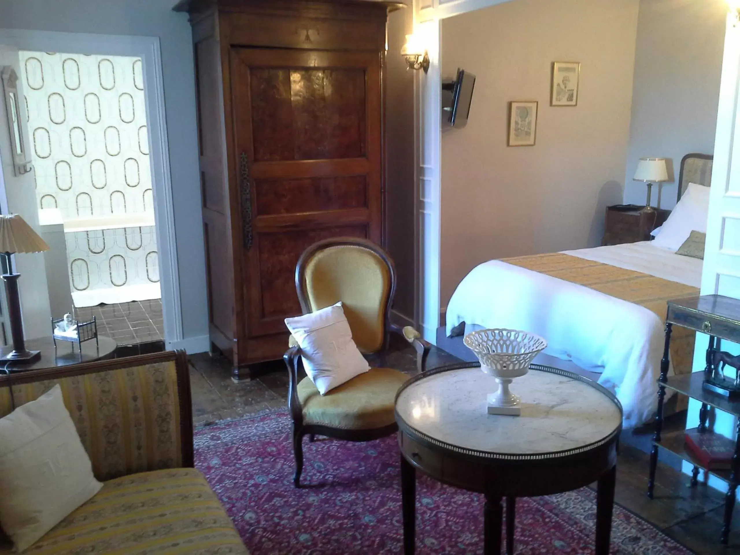 Bedroom, Seating Area in Le Logis De Ruelle