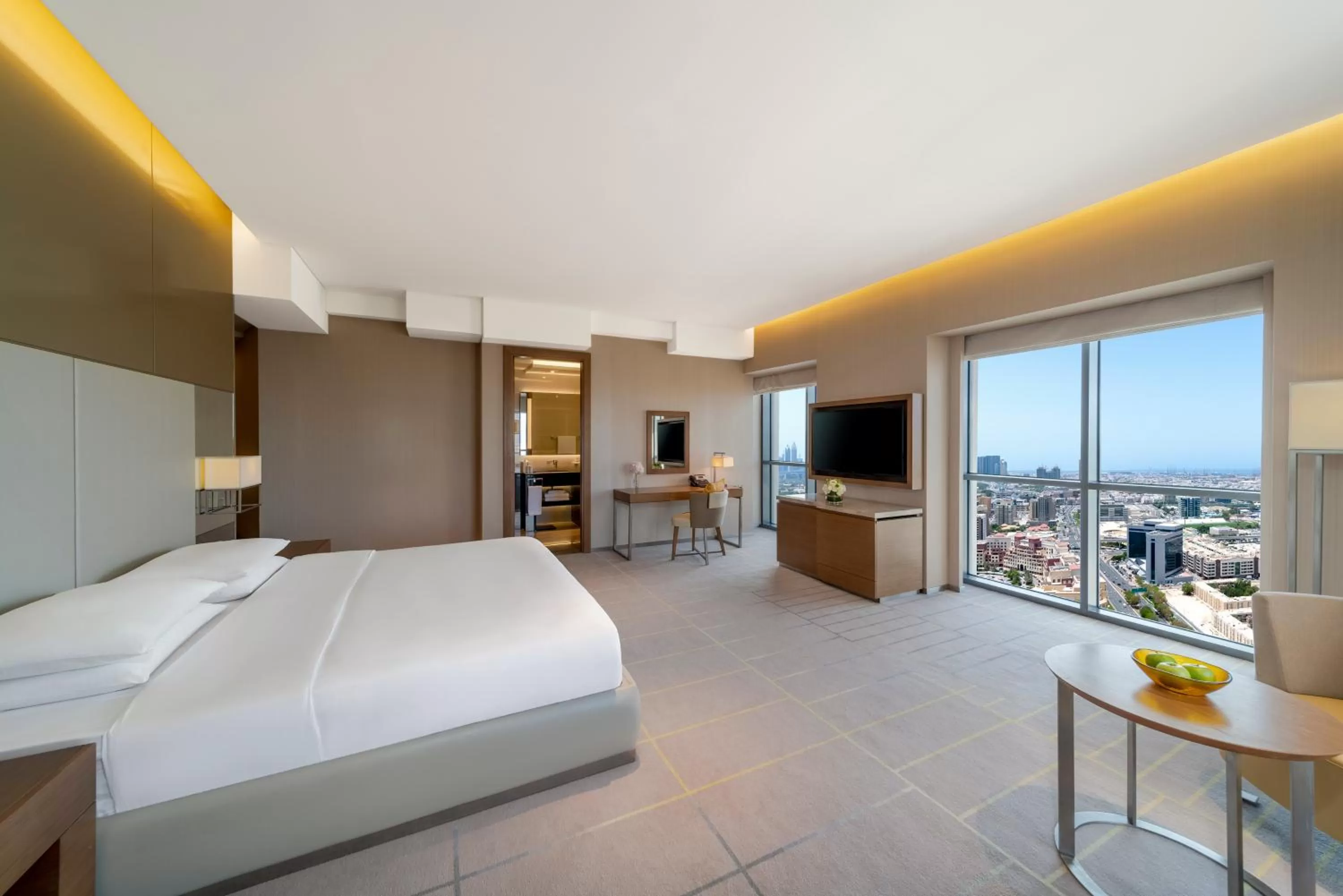 Photo of the whole room, Bed in Hyatt Regency Dubai Creek Heights