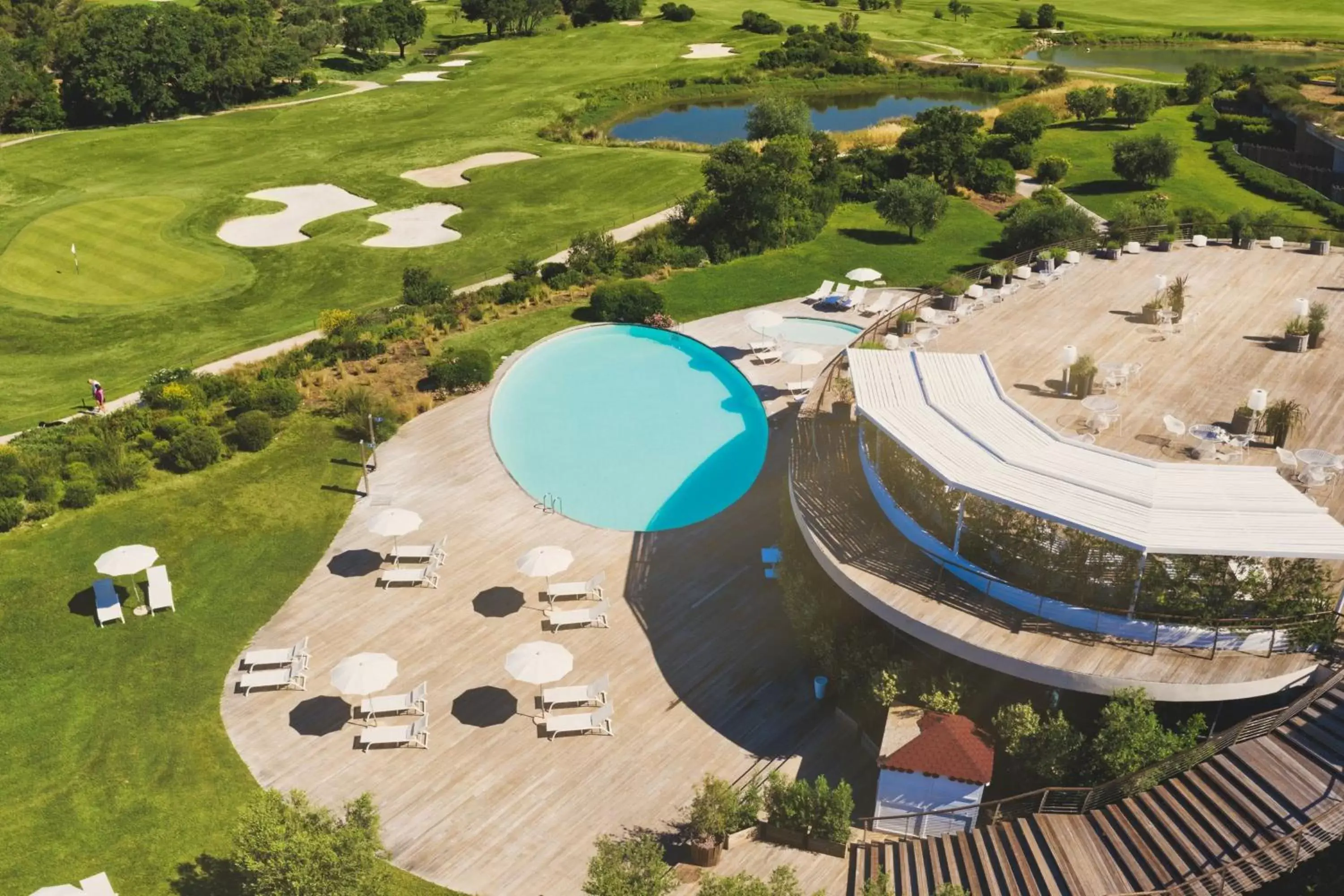 Swimming pool, Bird's-eye View in Argentario Golf & Wellness Resort