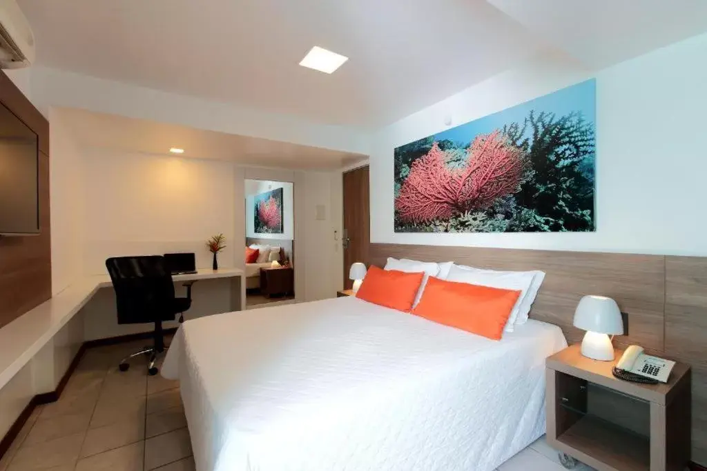 Bed in Hotel Ponta Verde Maceió