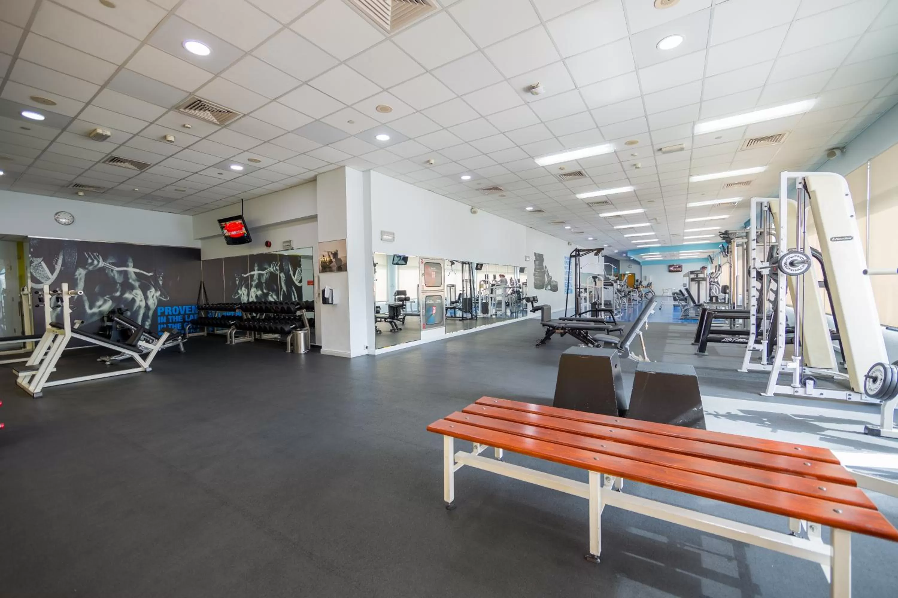 Fitness centre/facilities in Mövenpick Grand Al Bustan