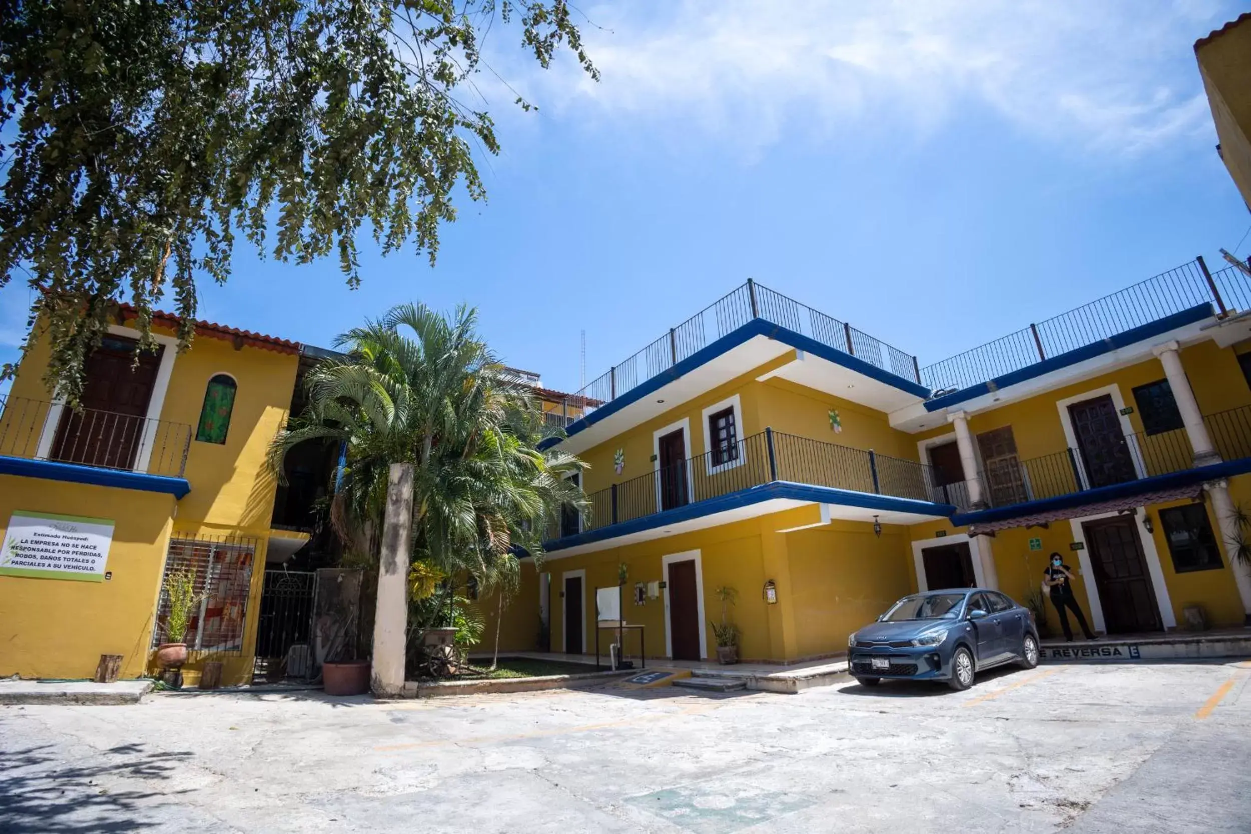 Parking, Property Building in Hotel Nicte-Ha