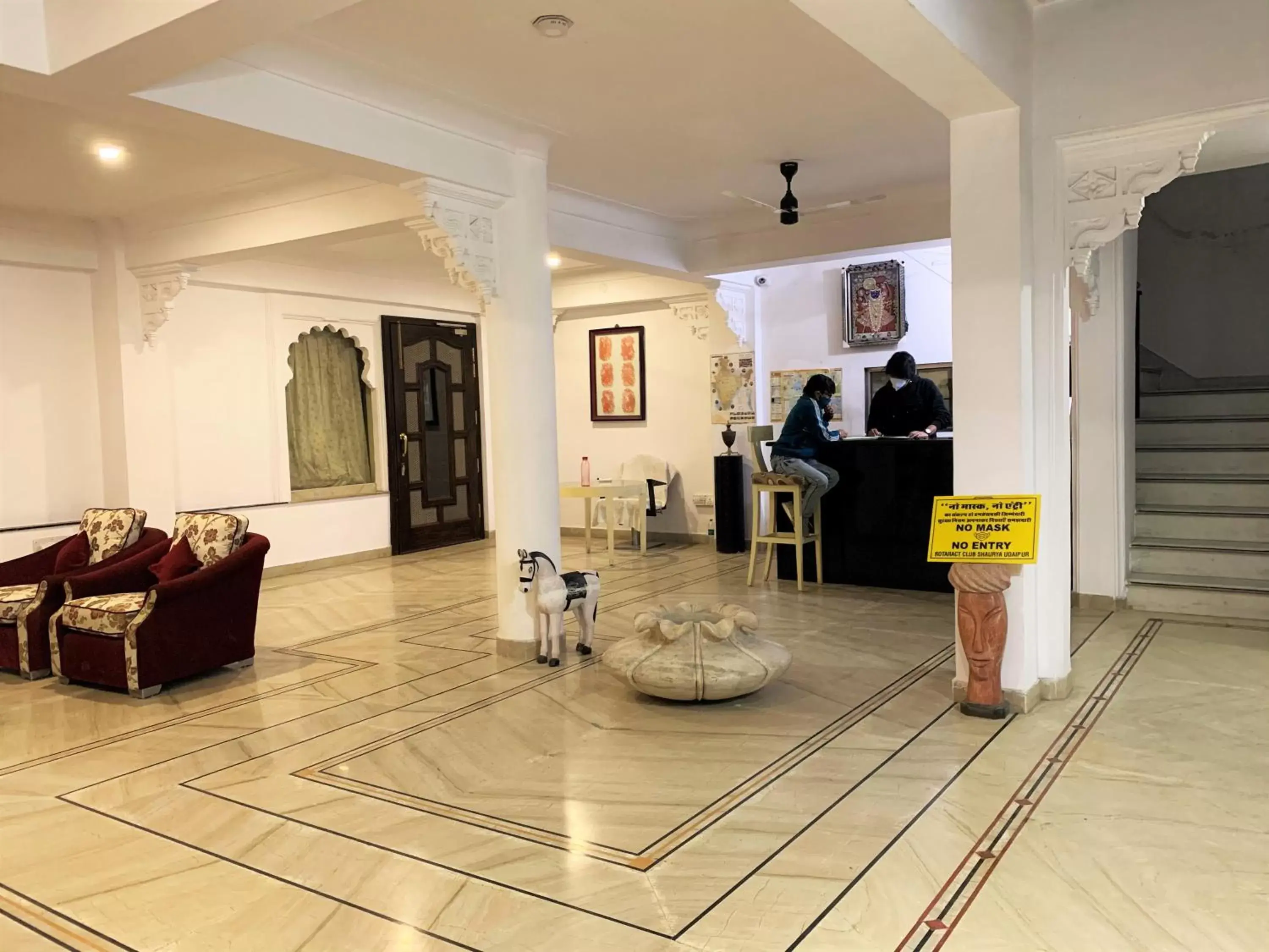 Lobby or reception in Hotel The Tiger Lobby or reception in Hotel The Tiger