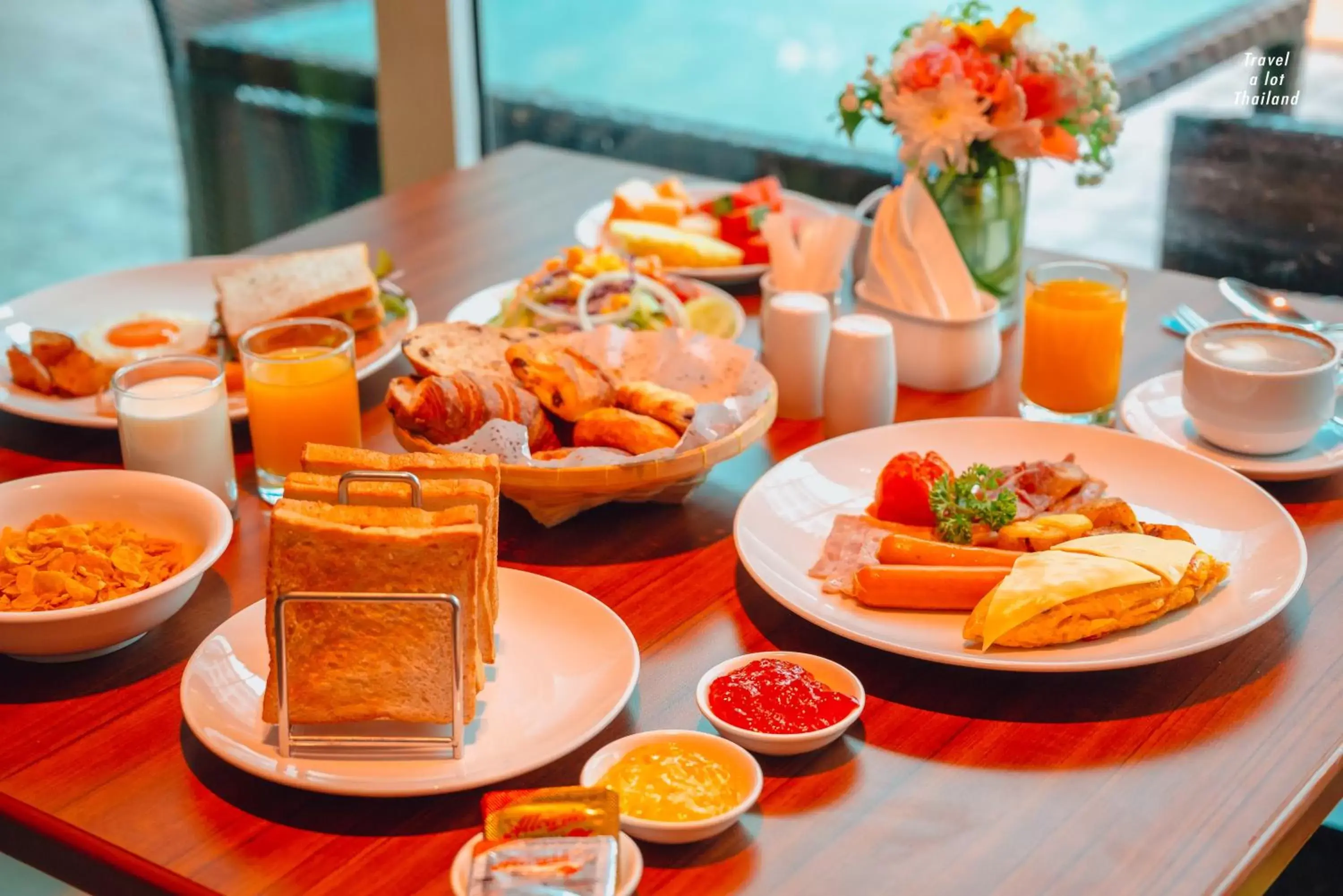 Buffet breakfast in Centara Pattaya Hotel