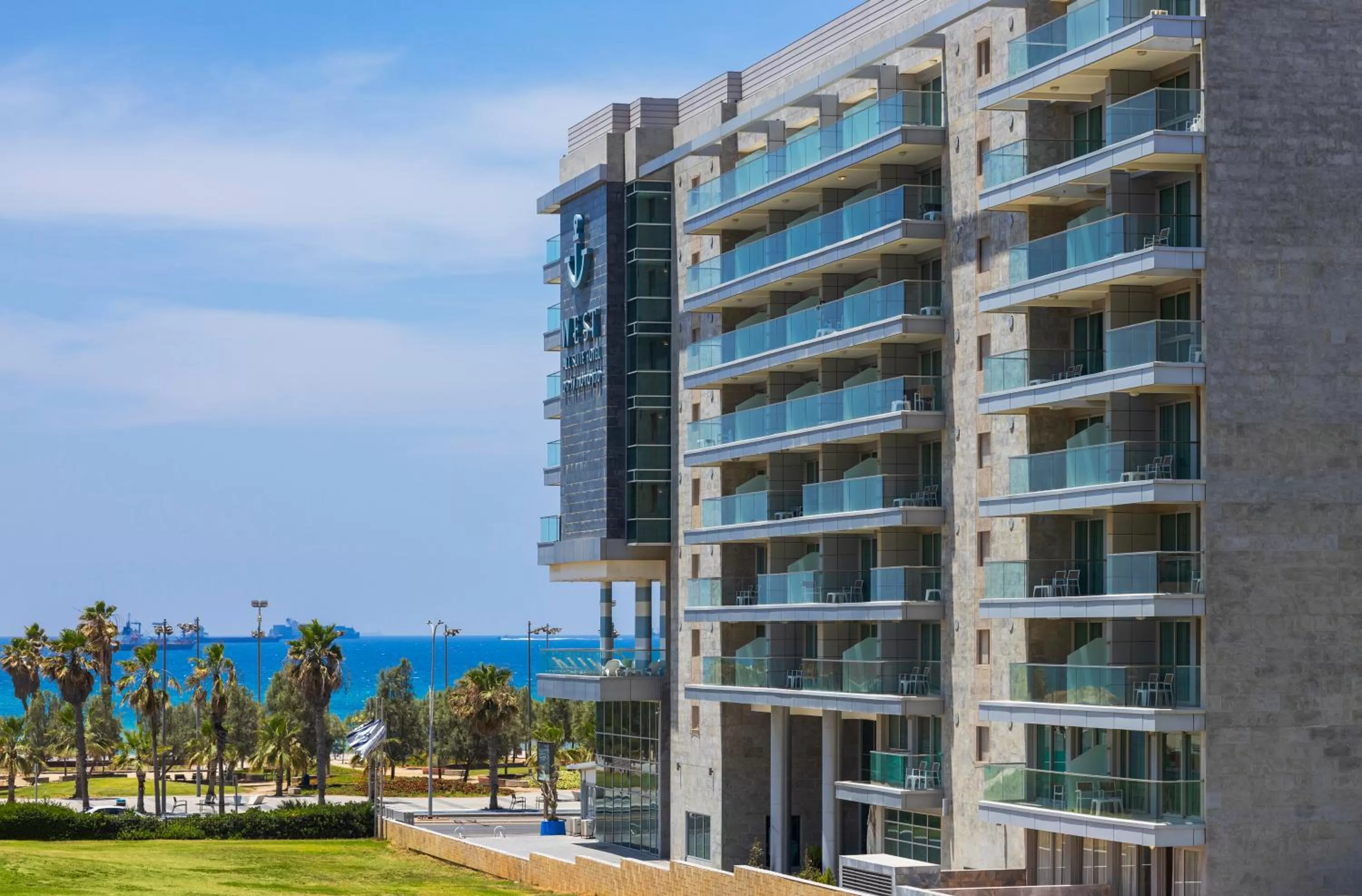 Property building in West All Suites Hotel Ashdod