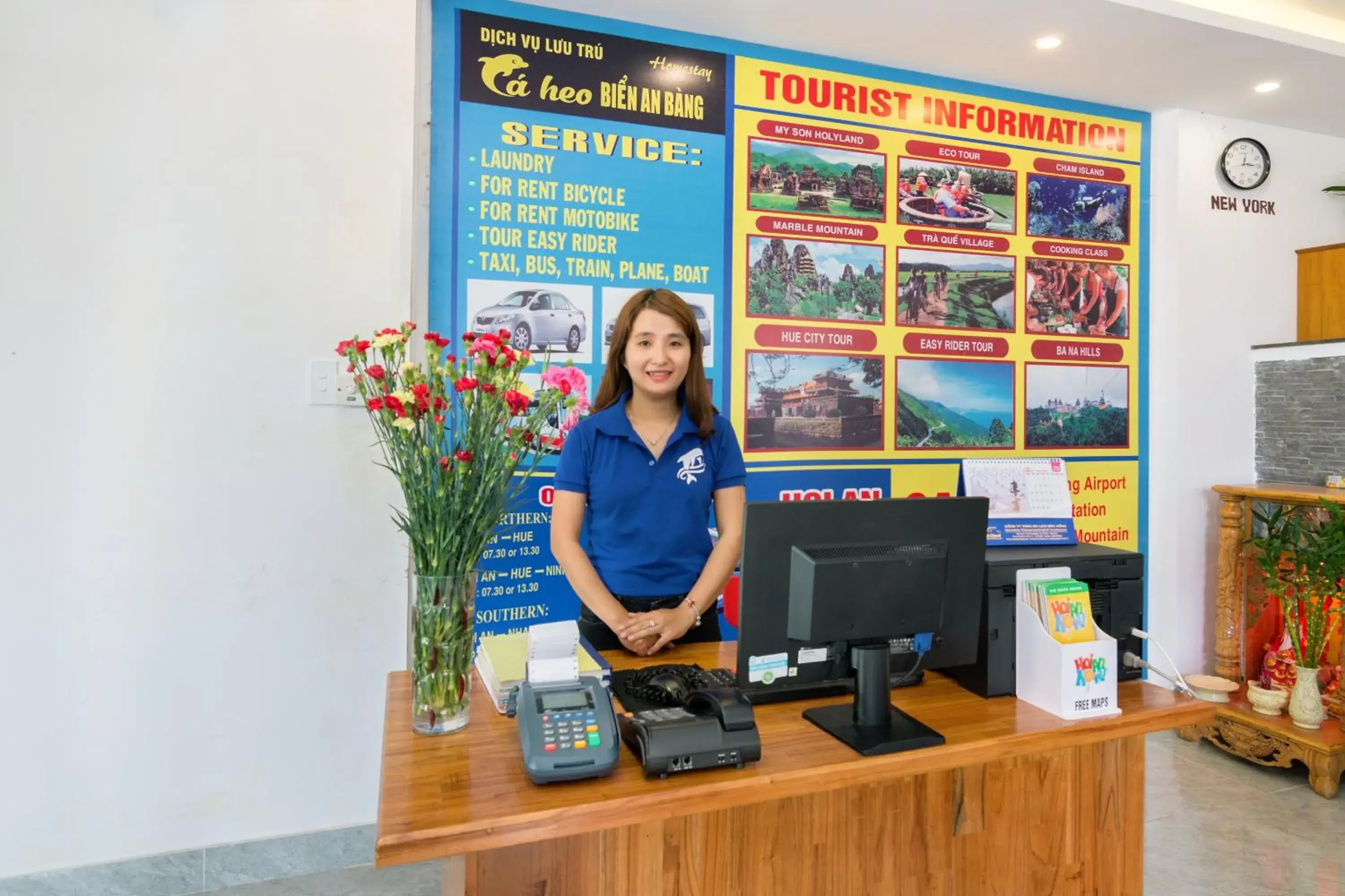 Staff, Lobby/Reception in An Bang Beach Dolphin Homestay