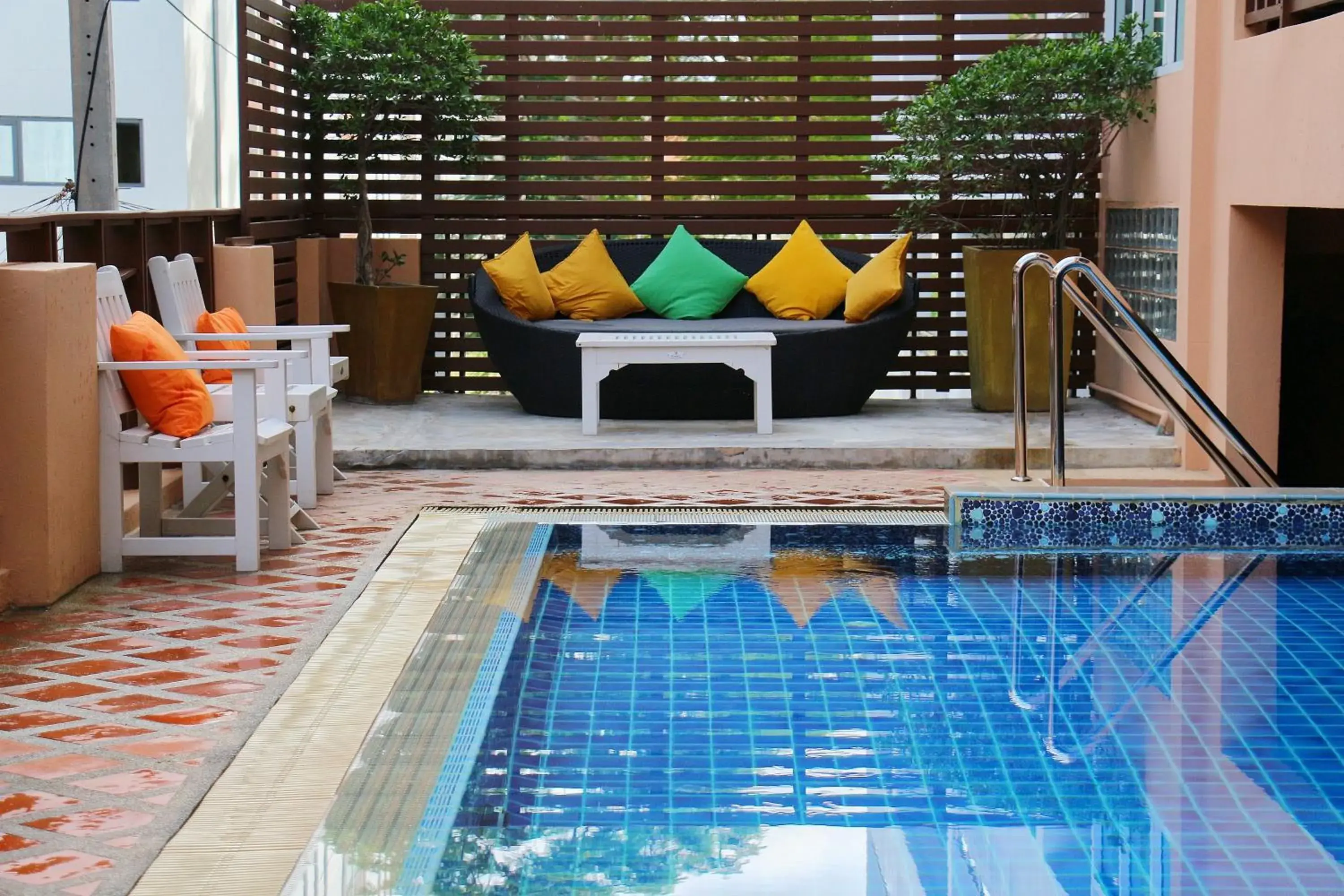 Swimming pool in Seaside Jomtien Beach Pattaya Swimming pool in Seaside Jomtien Beach Pattaya