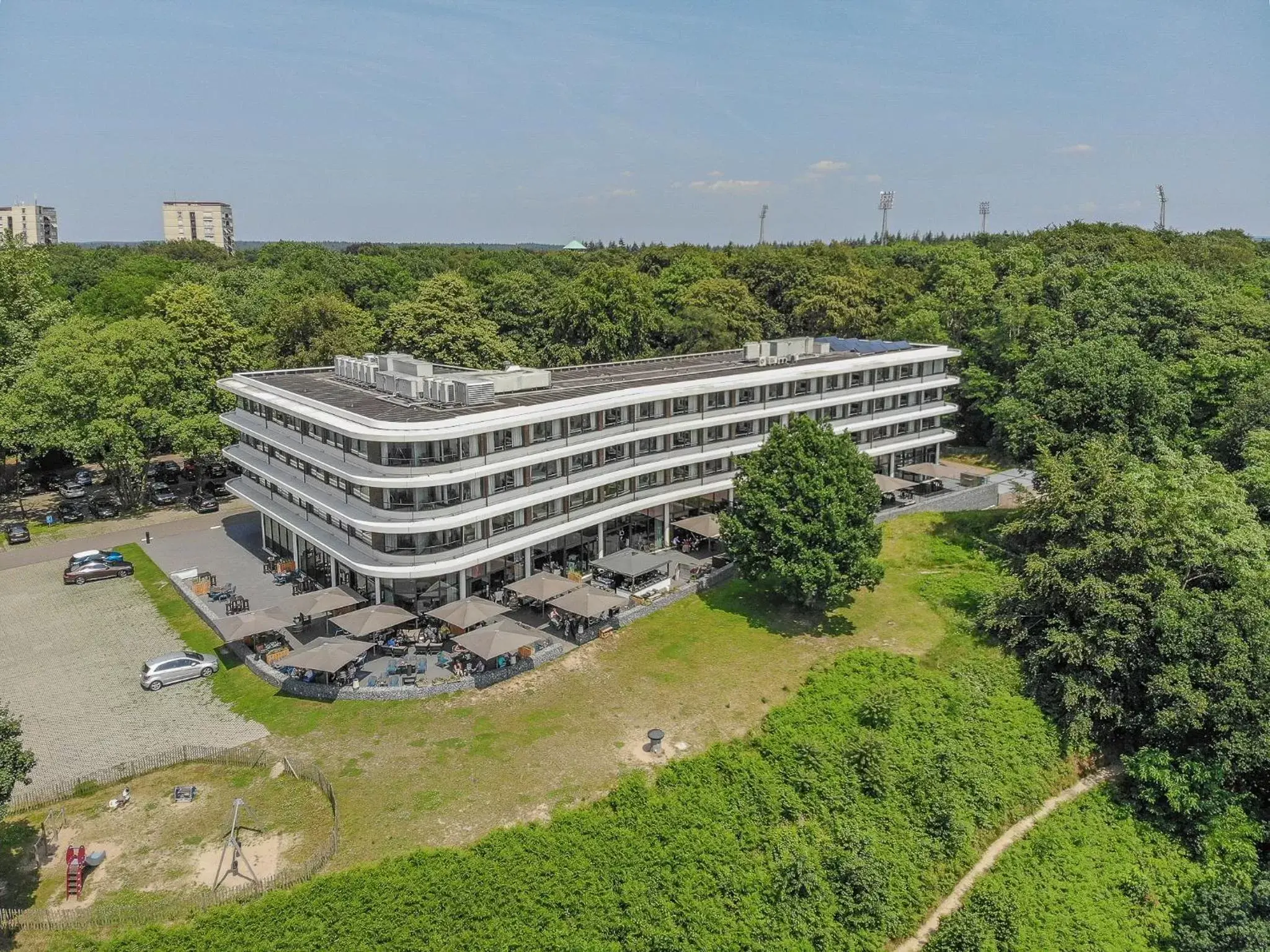 Bird's eye view in Fletcher Hotel-Restaurant de Wageningsche Berg