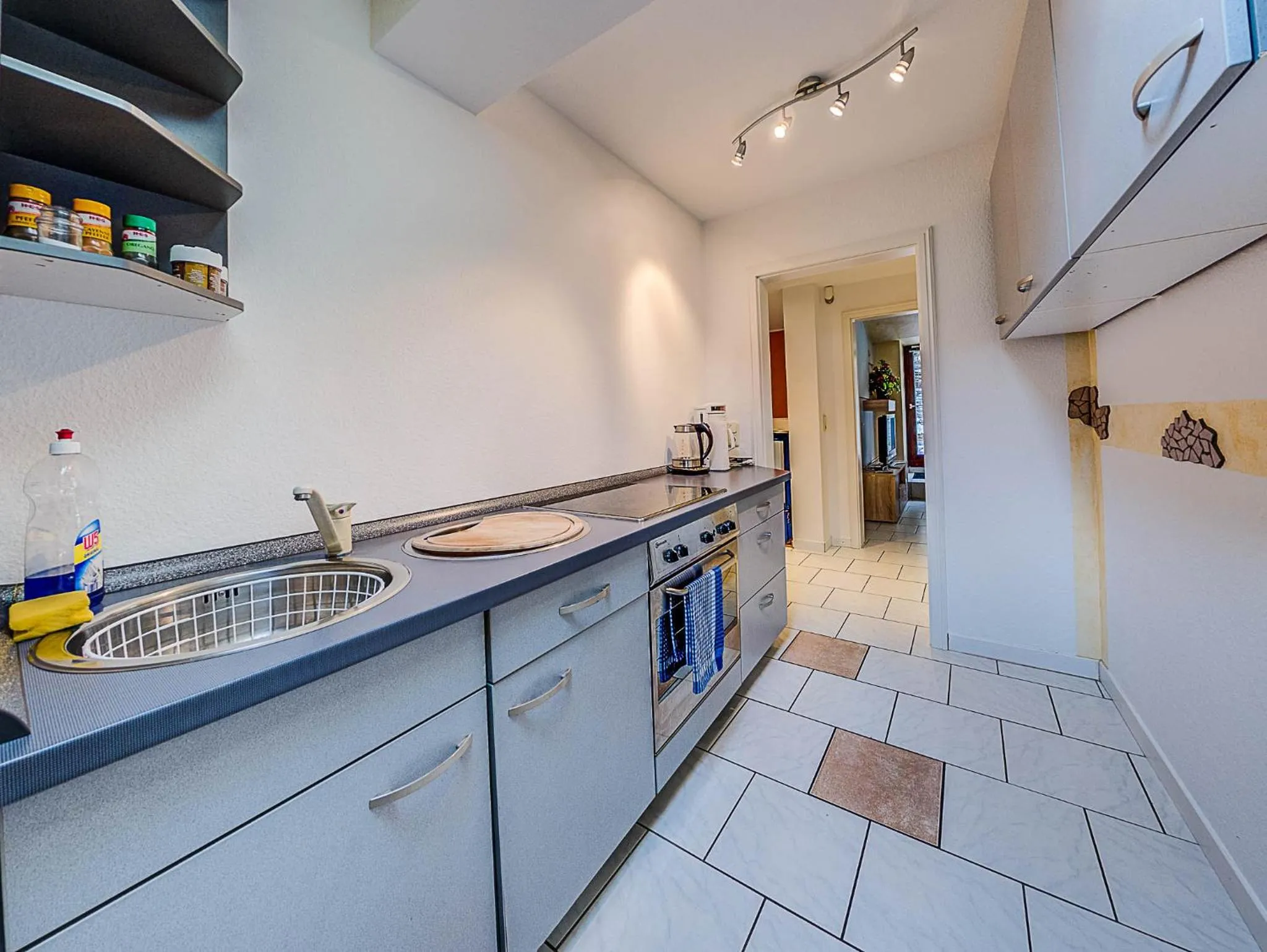 Kitchen or kitchenette in Gästehaus Eschbach