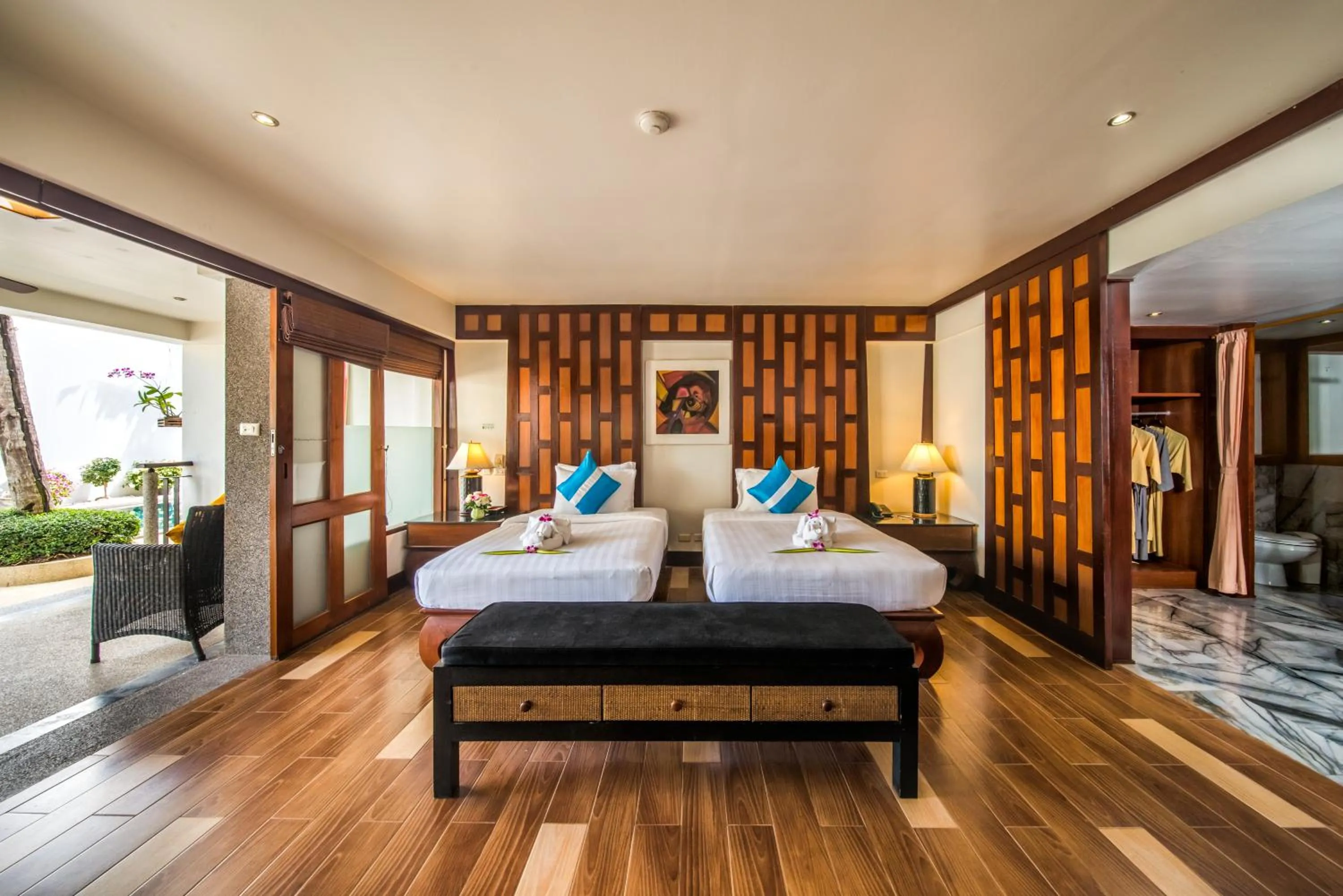 Bed in Baan Yin Dee Boutique Resort Phuket - SHA Plus