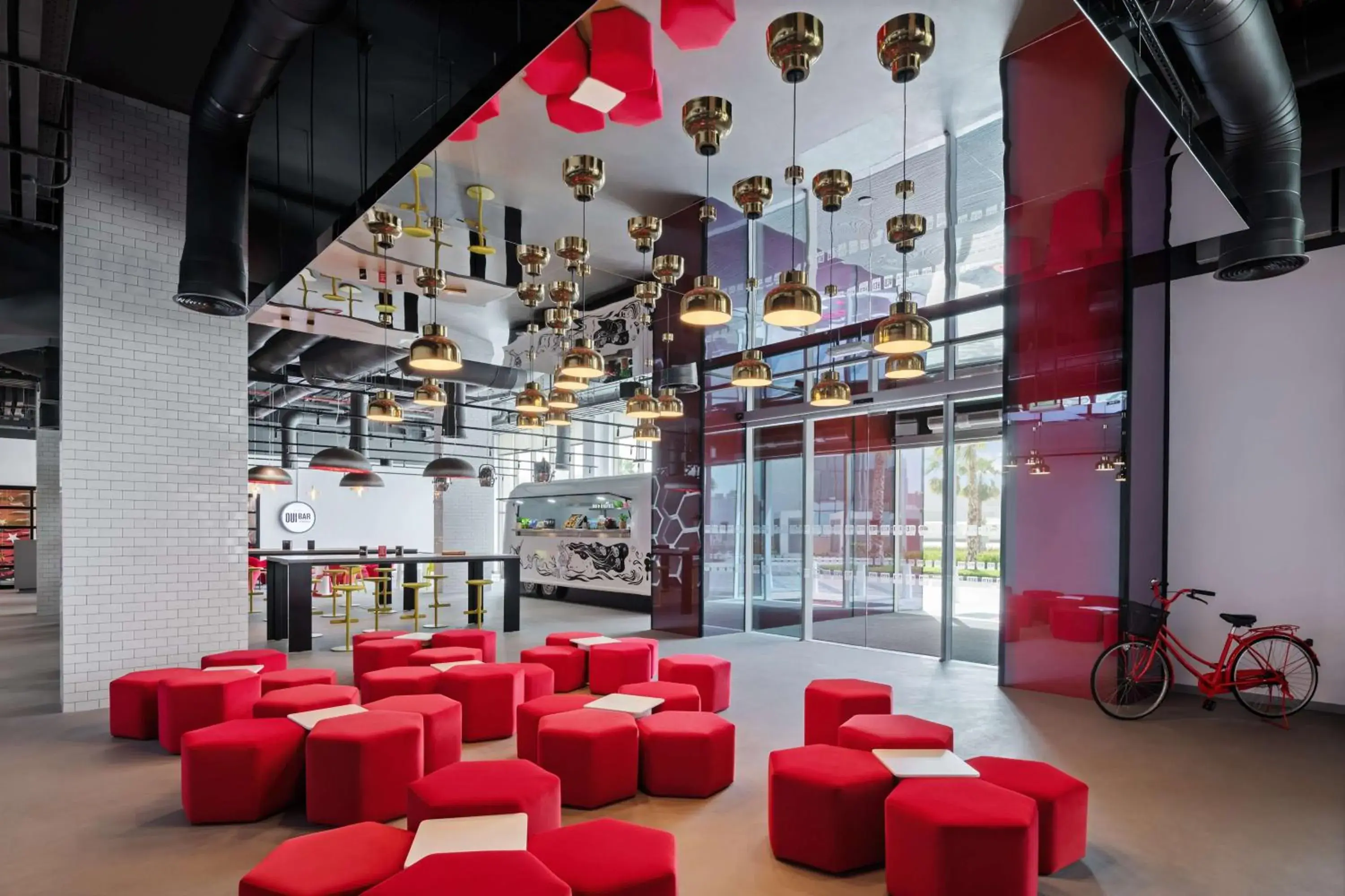 Lobby or reception, Lounge/Bar in Radisson RED Dubai Silicon Oasis
