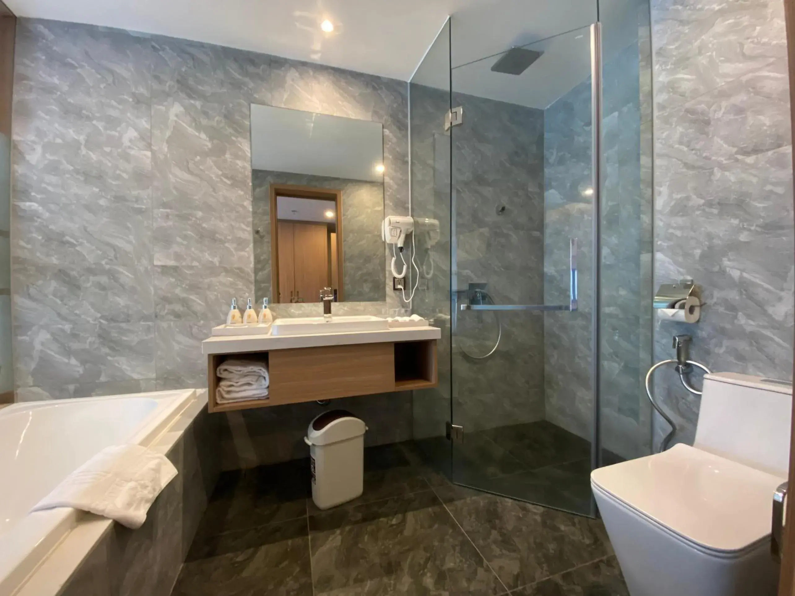 Bathroom in Virgo Hotel