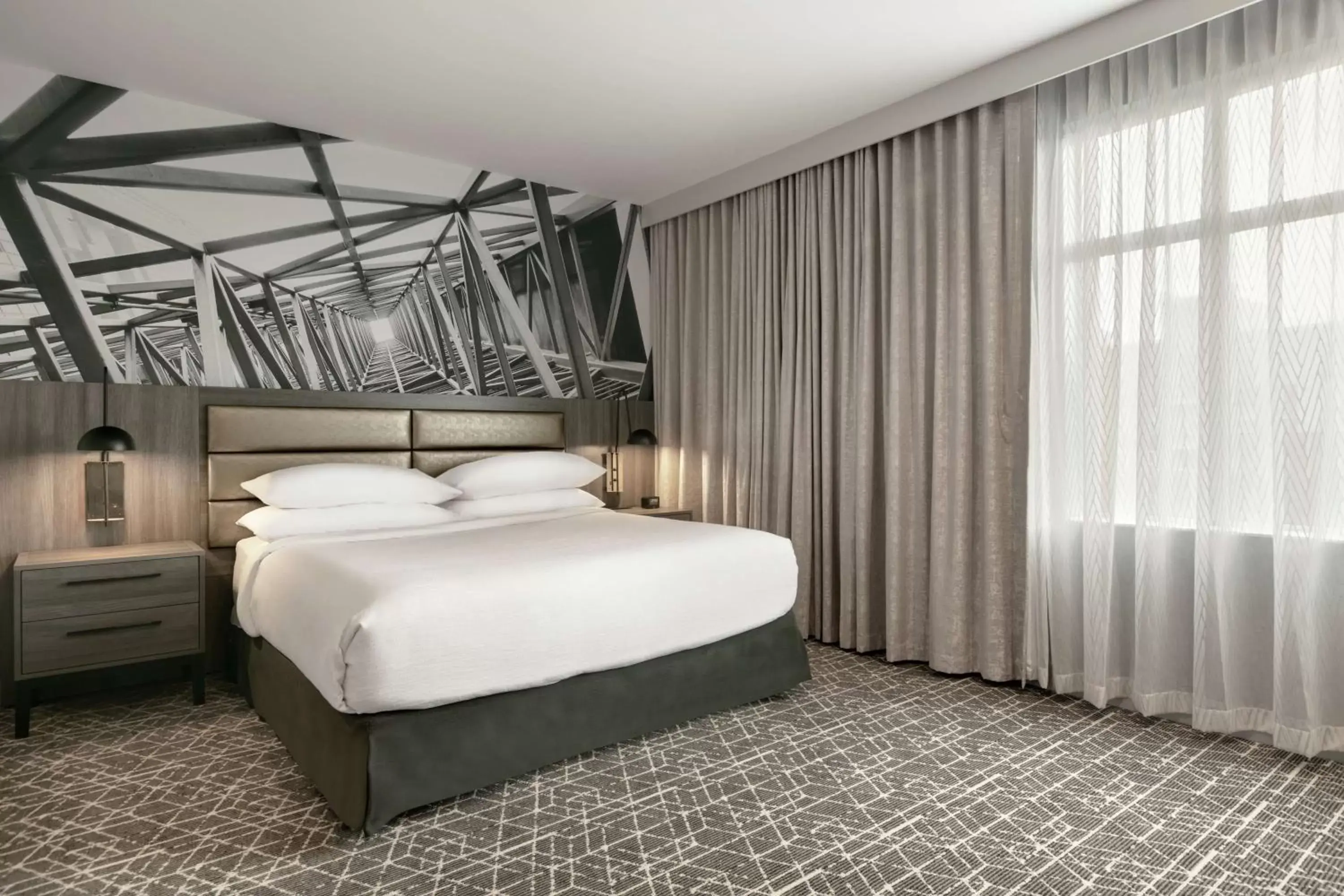 Bed in Embassy Suites by Hilton Atlanta Midtown