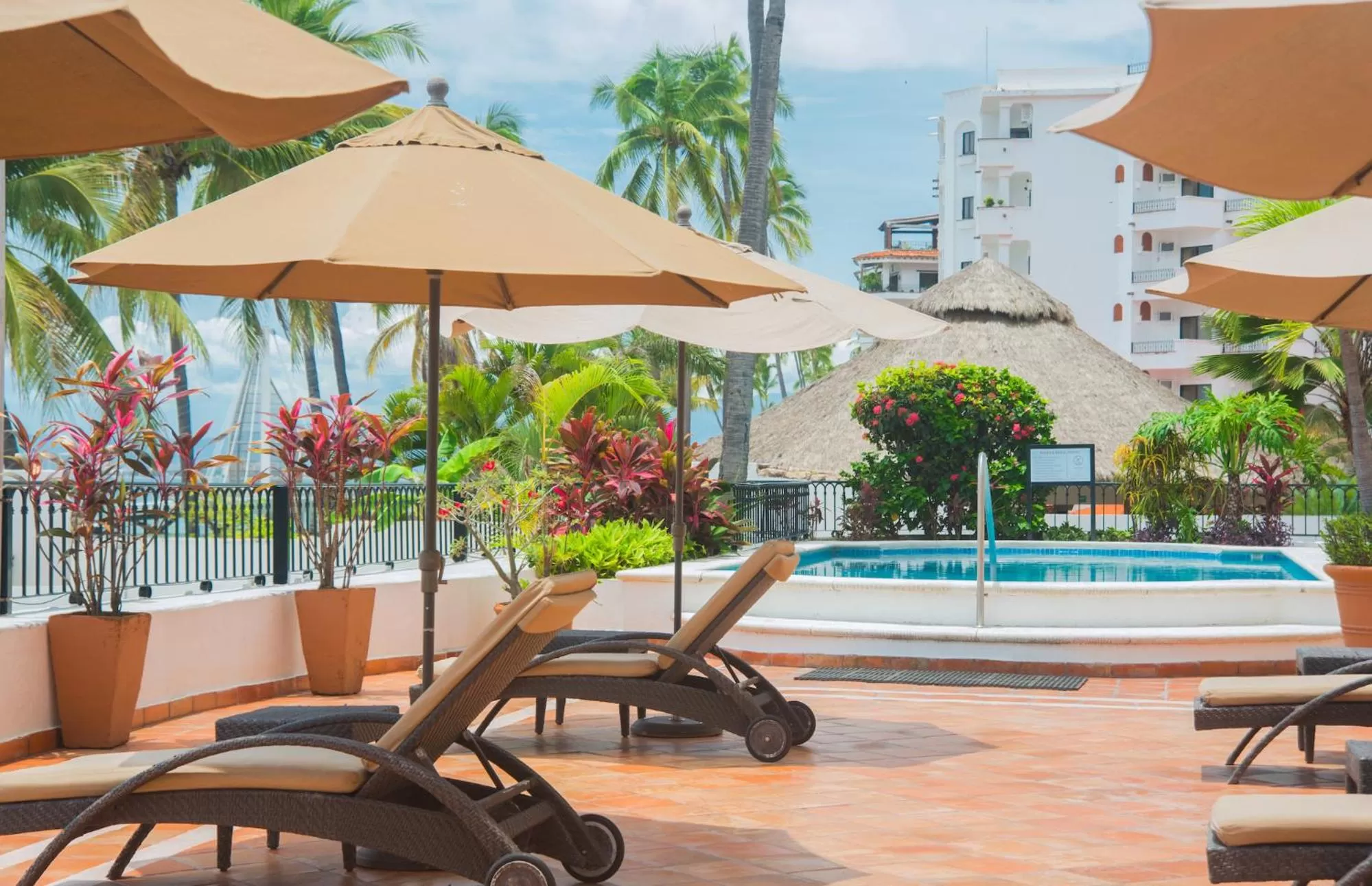 Patio, Swimming Pool in One Beach Street Zona Romantica Puerto Vallarta