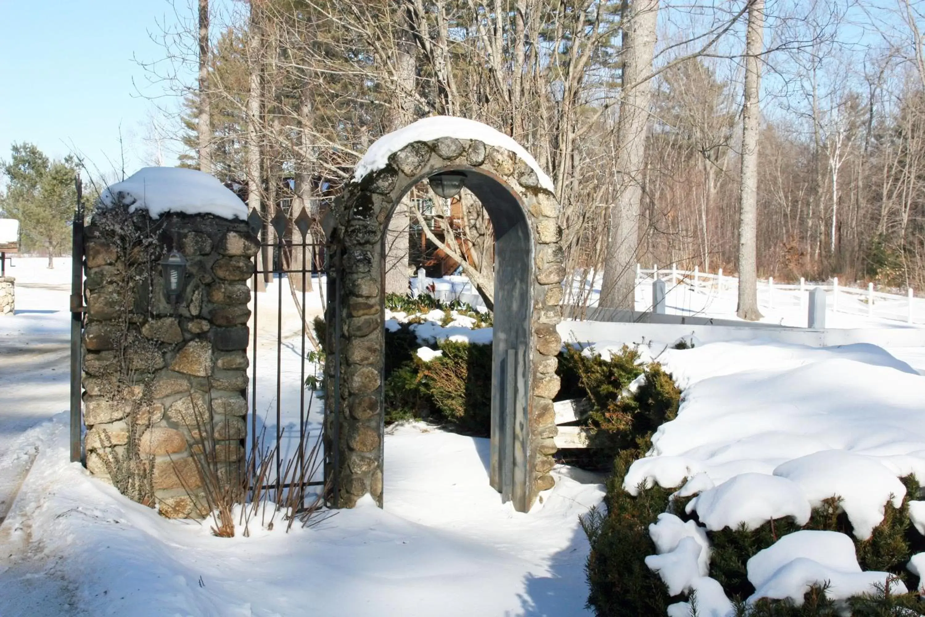 Property building, Winter in Old Saco Inn