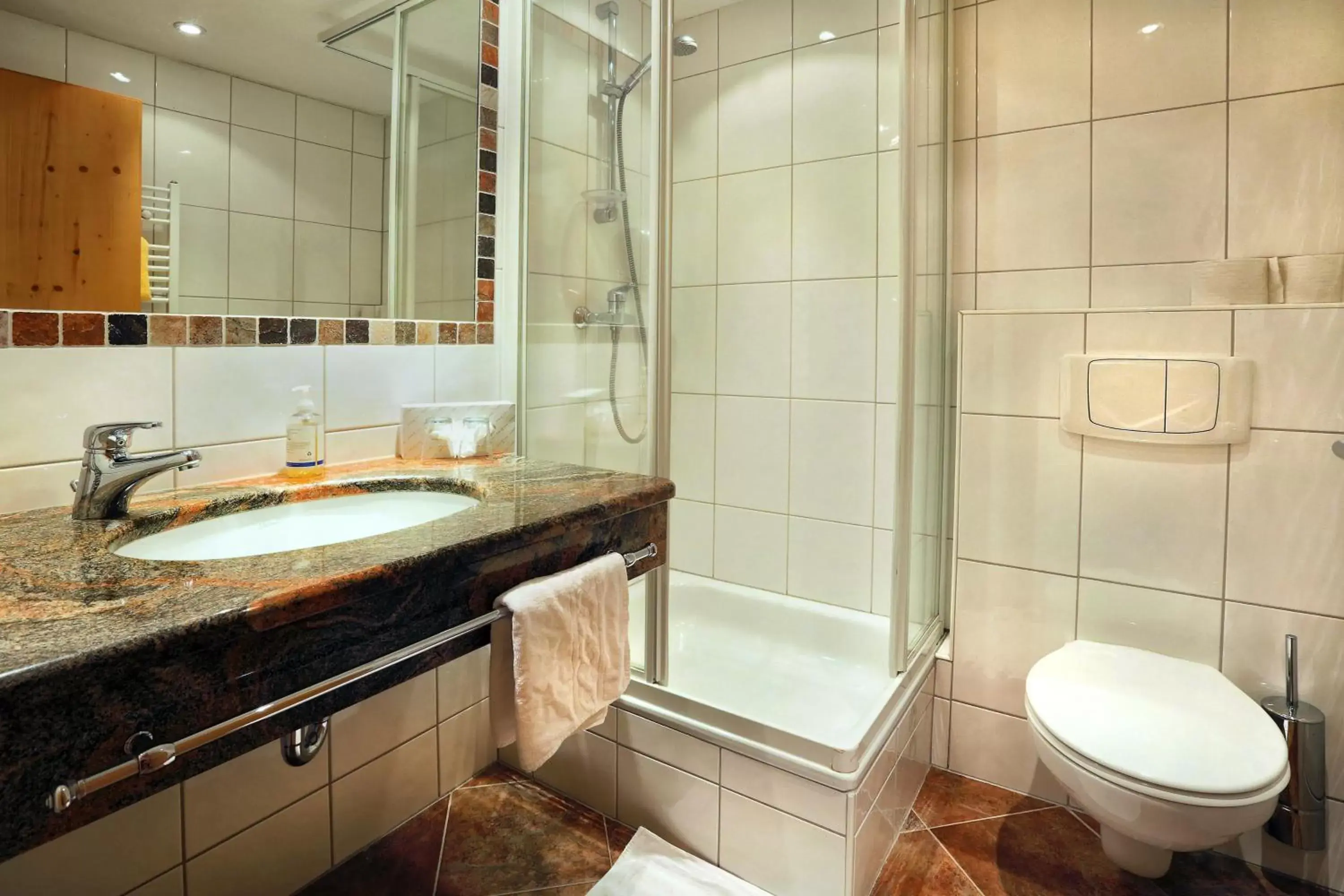 Shower, Bathroom in Aktivhotel Waldhof