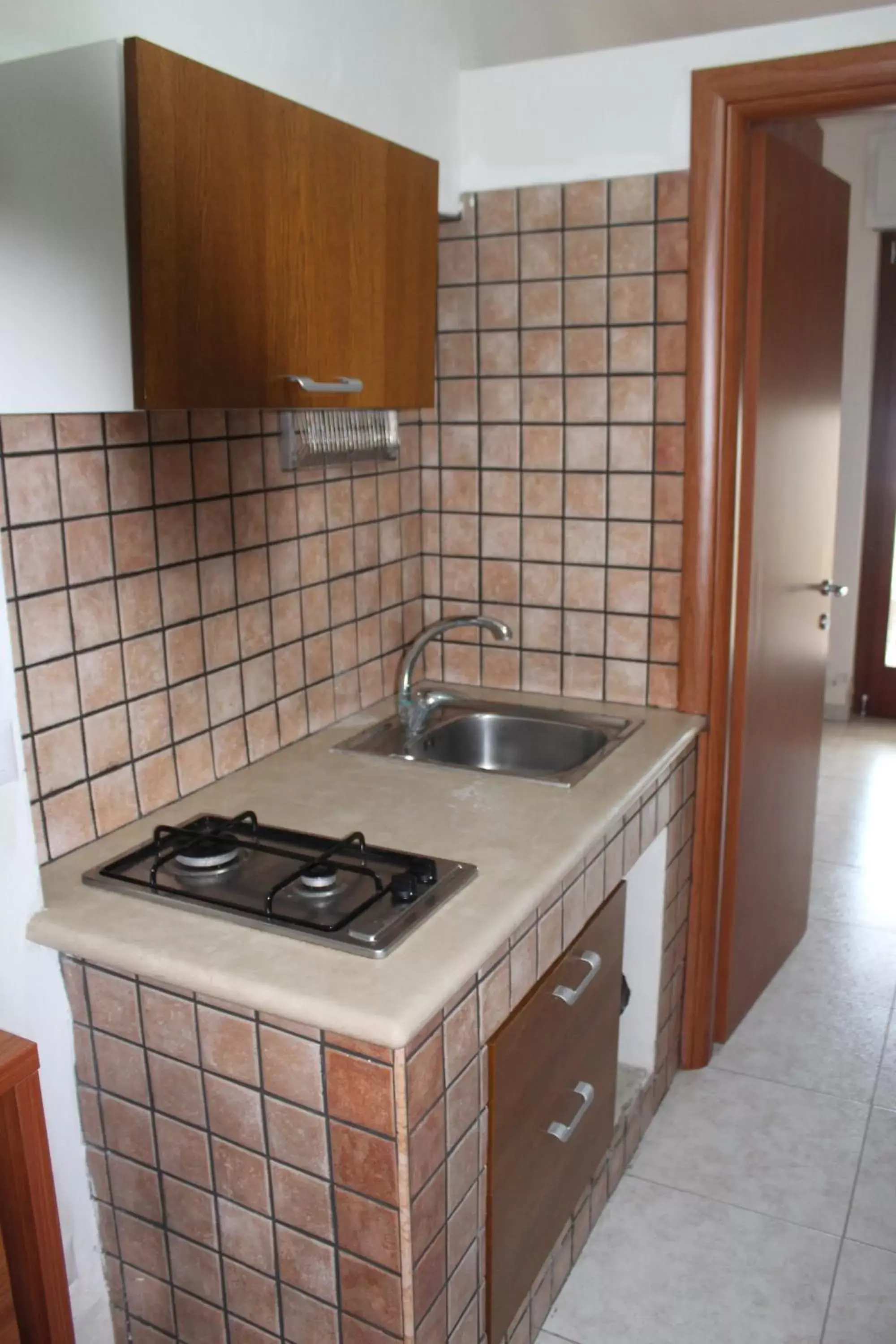 Shower, Kitchen/Kitchenette in Residence Hotel Torresilvana