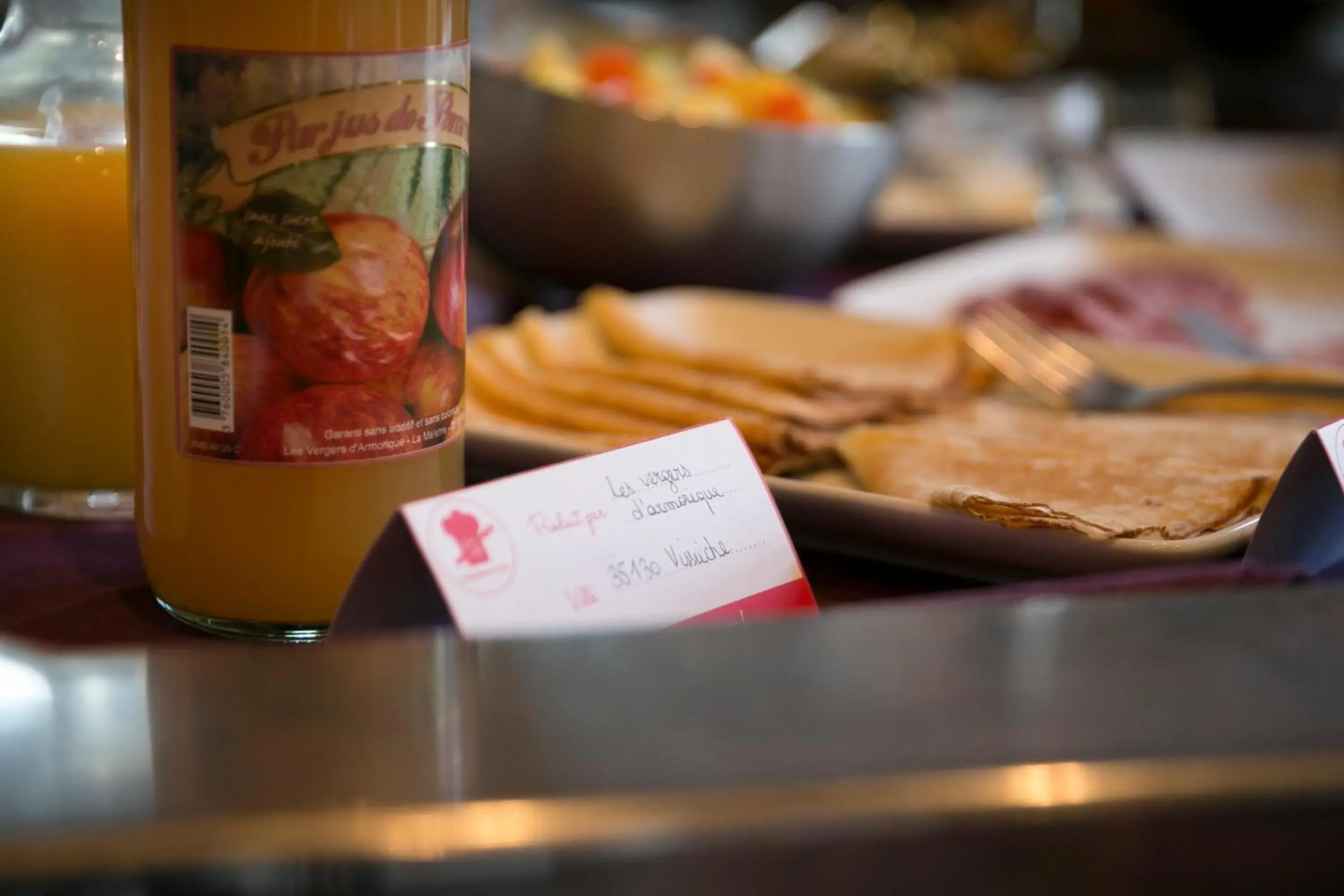 Buffet breakfast, Food in Brit Hotel Rennes Le Castel