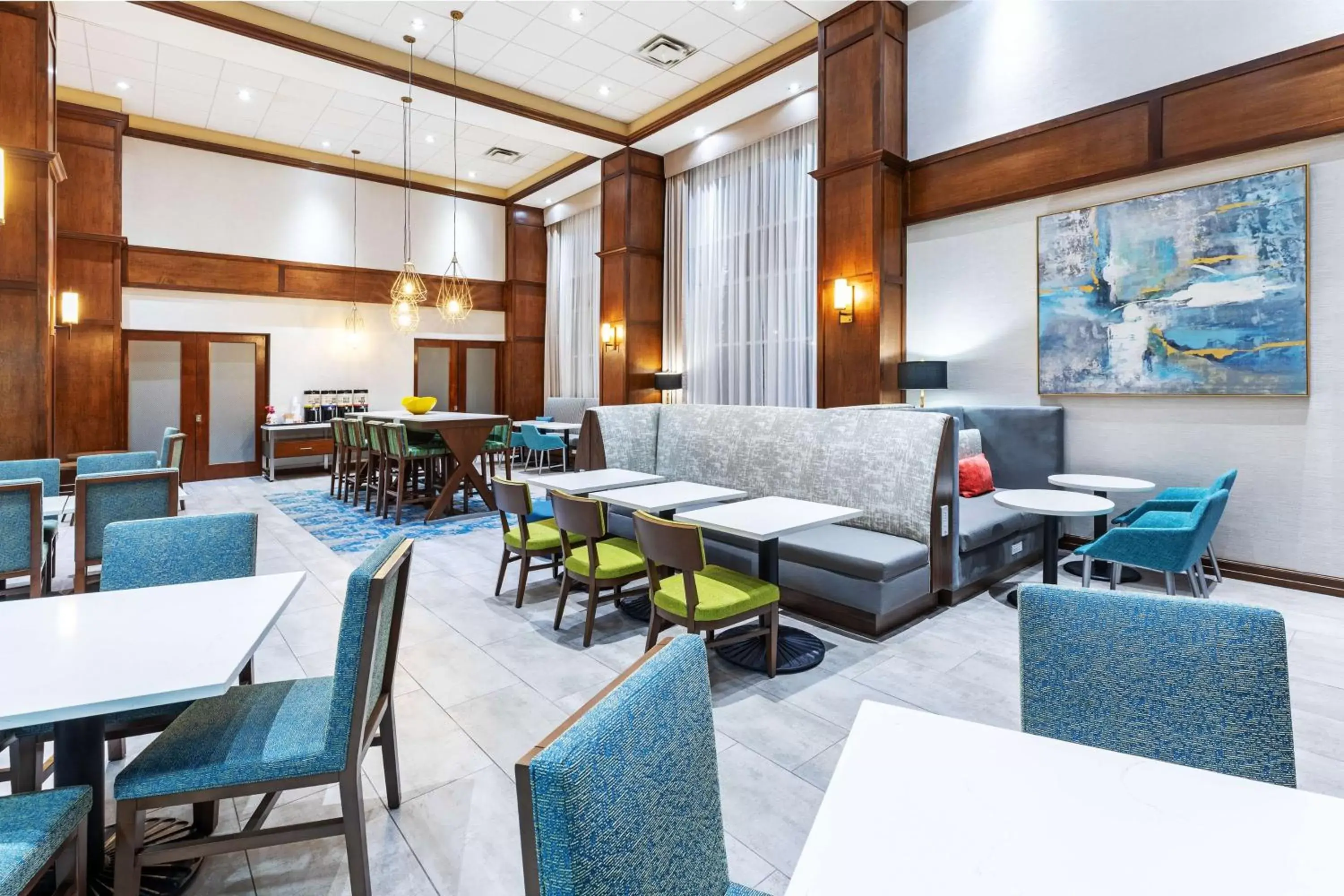 Lobby or reception, Restaurant/Places to Eat in Hampton Inn and Suites Houston Central