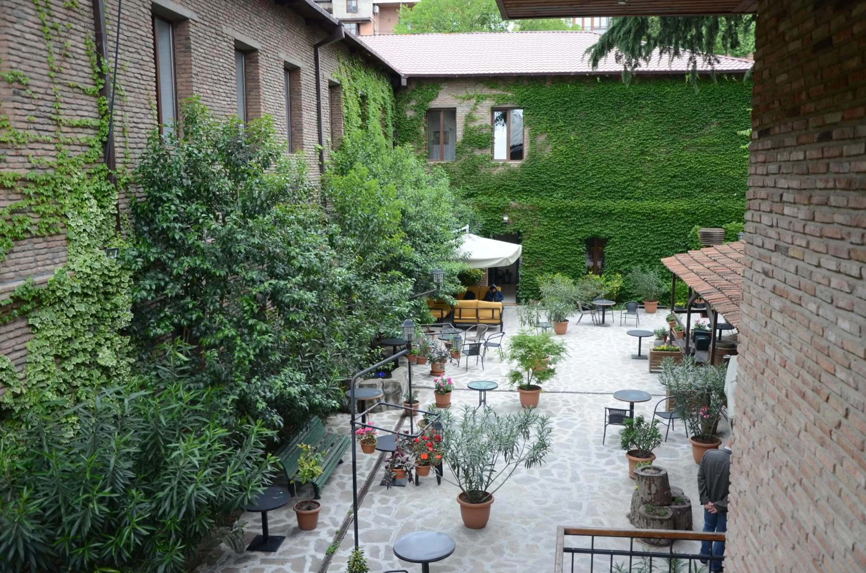 Inner courtyard view in Tiflis Hotel