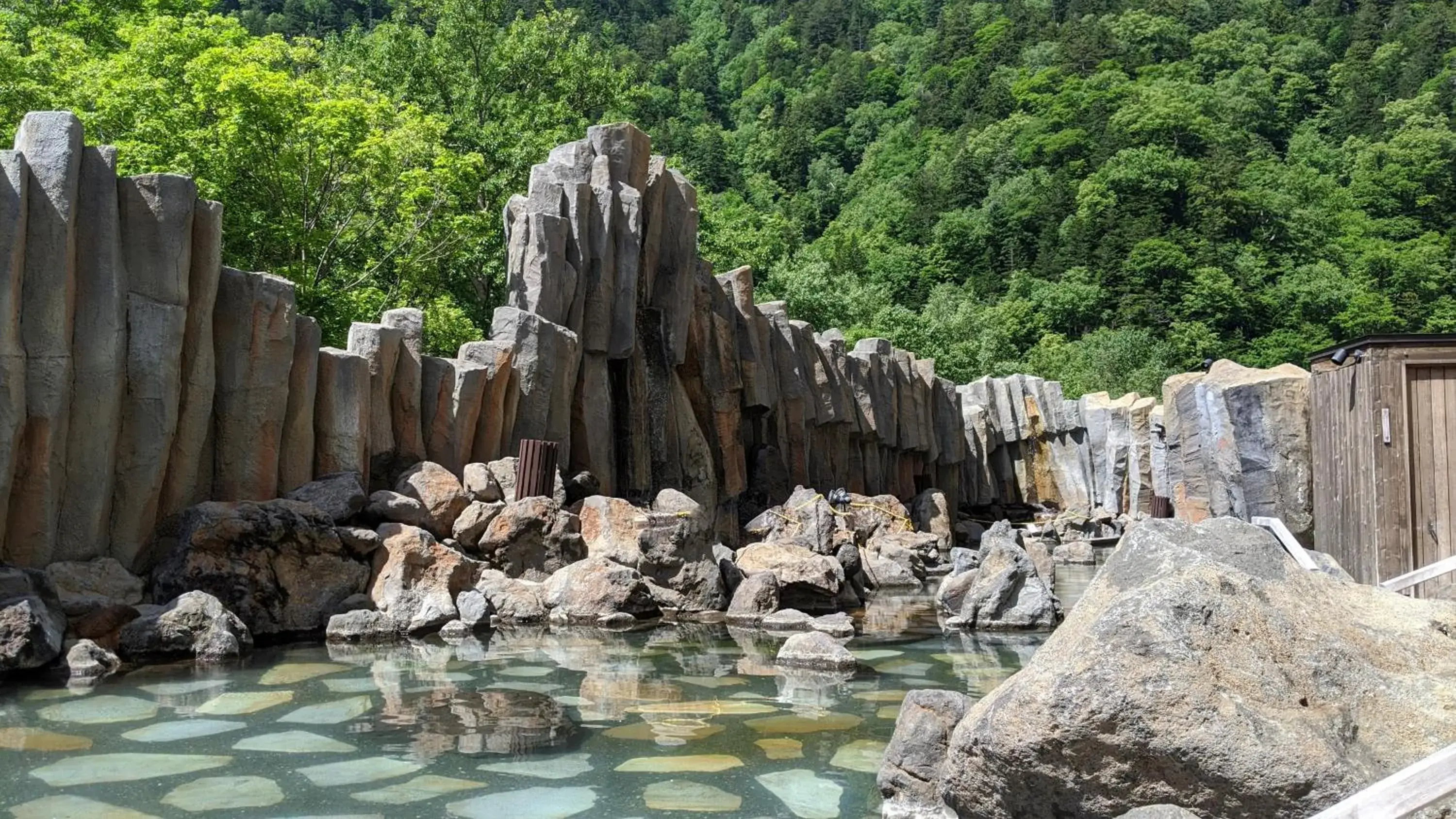 Hot Spring Bath in Sounkyo Kanko Hotel