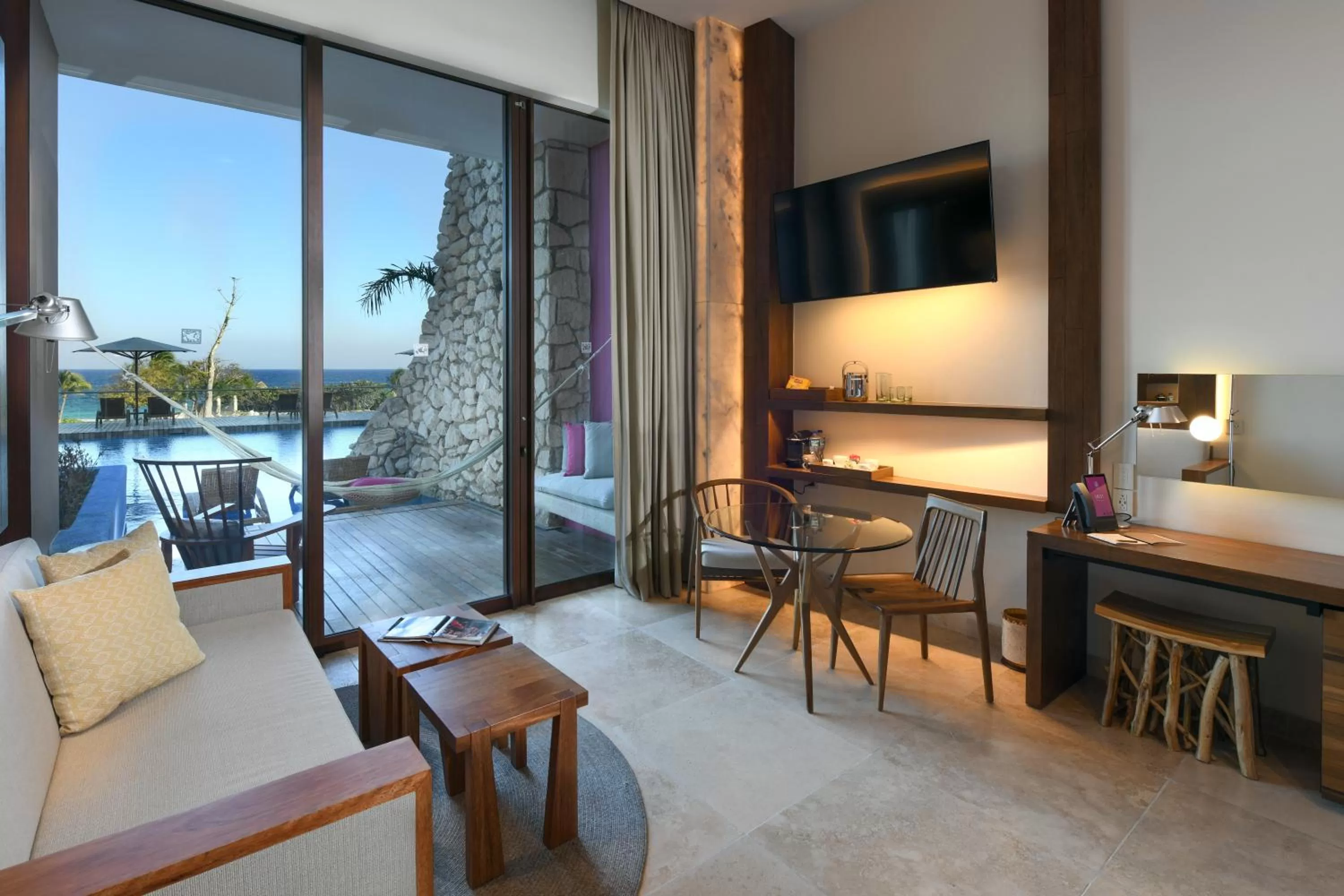 Balcony/Terrace in Hotel Xcaret Mexico All Parks All Fun Inclusive