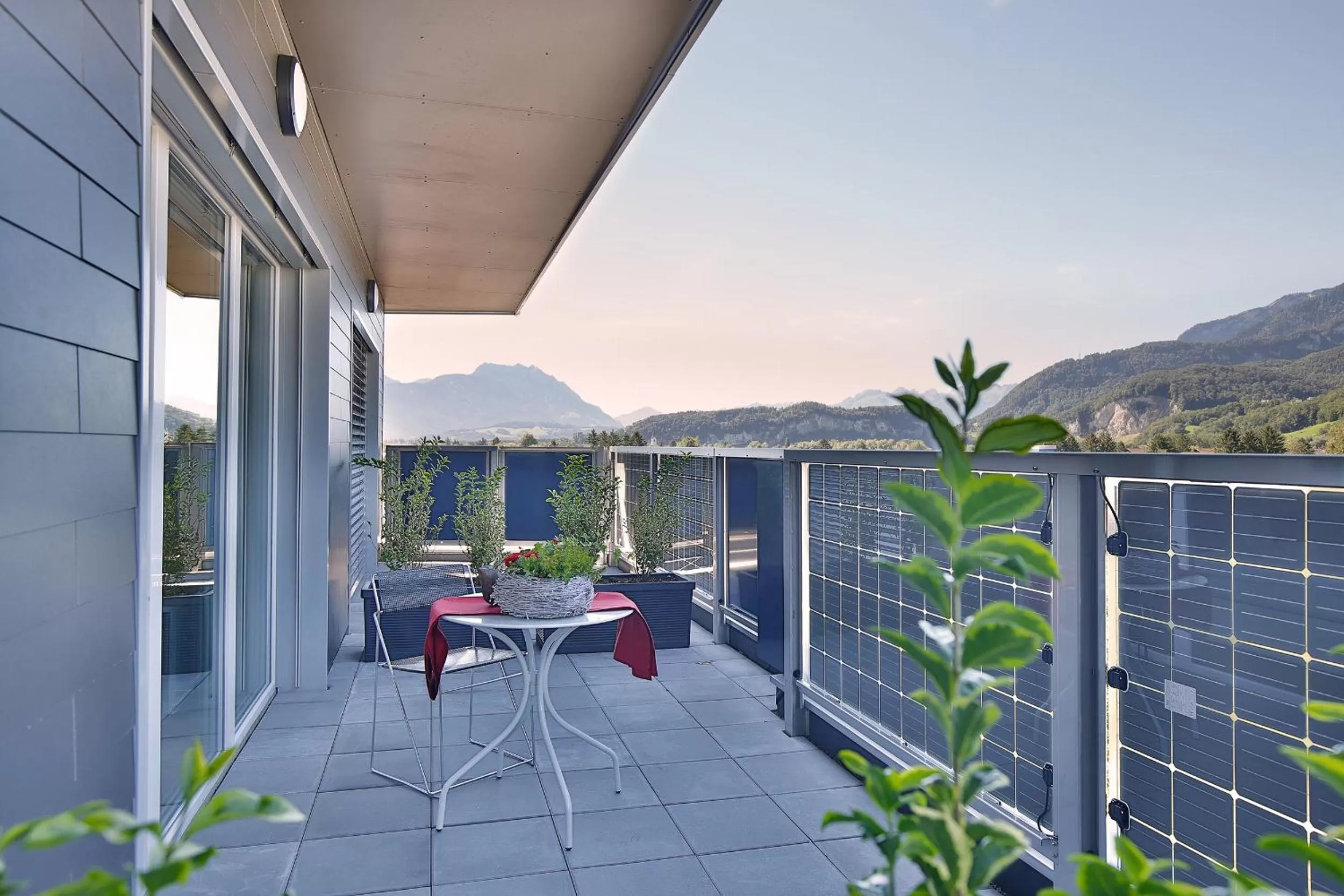 Balcony/Terrace in Hotel Restaurant Rhy