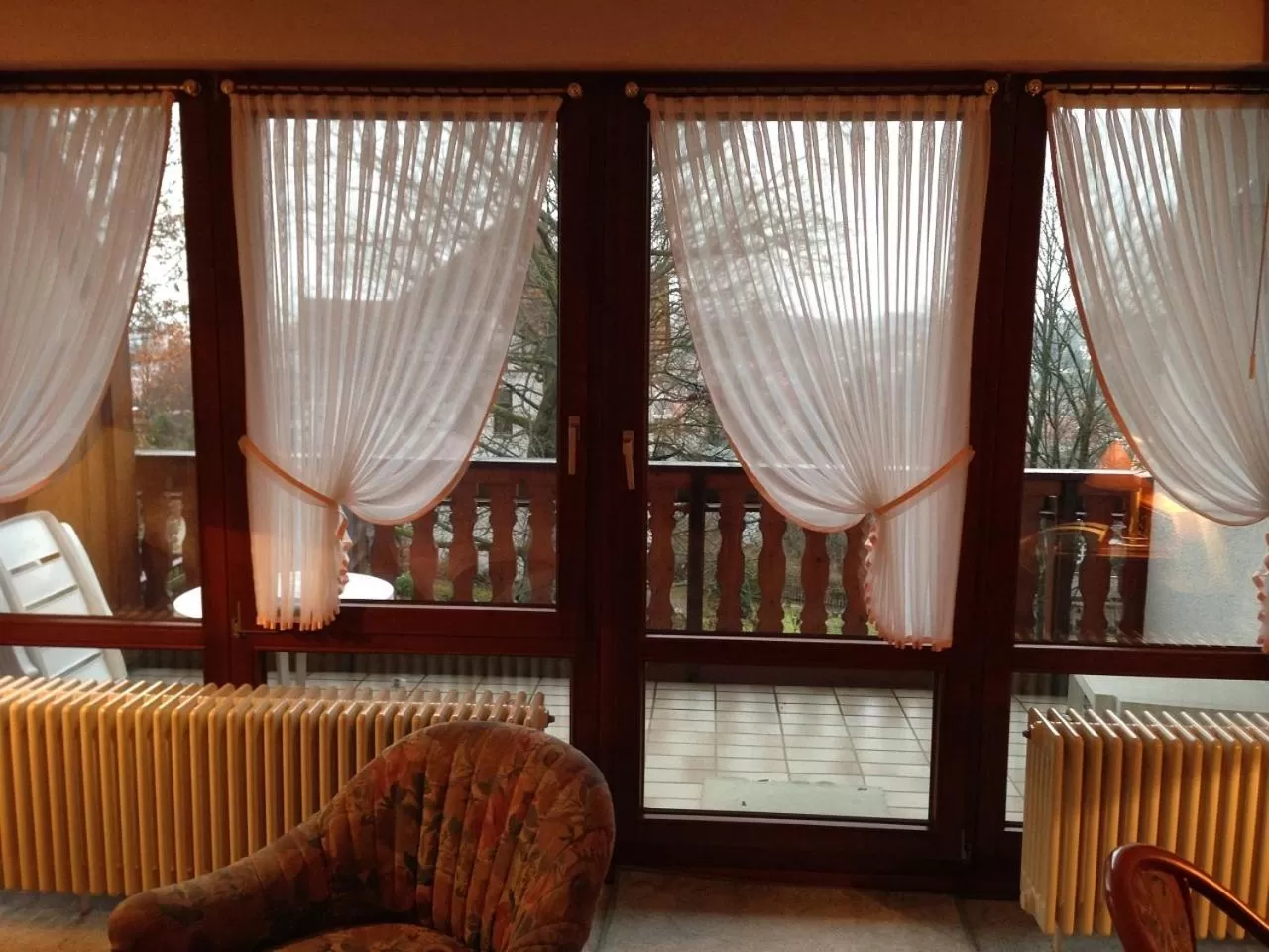 Balcony/Terrace, Bed in Hotel Sonnenhof