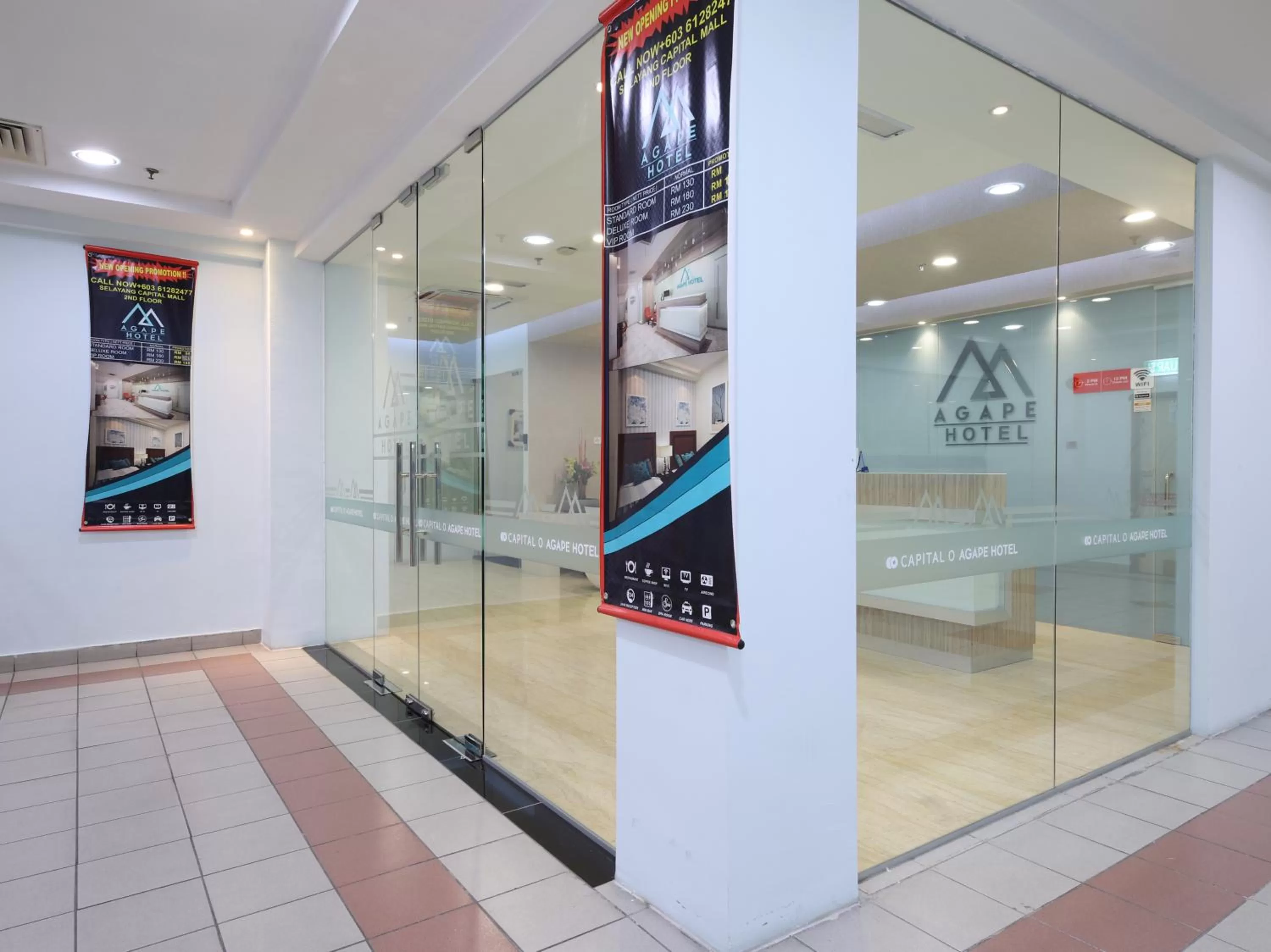 Facade/entrance in Super OYO Capital O 1225 Agape Hotel Selayang