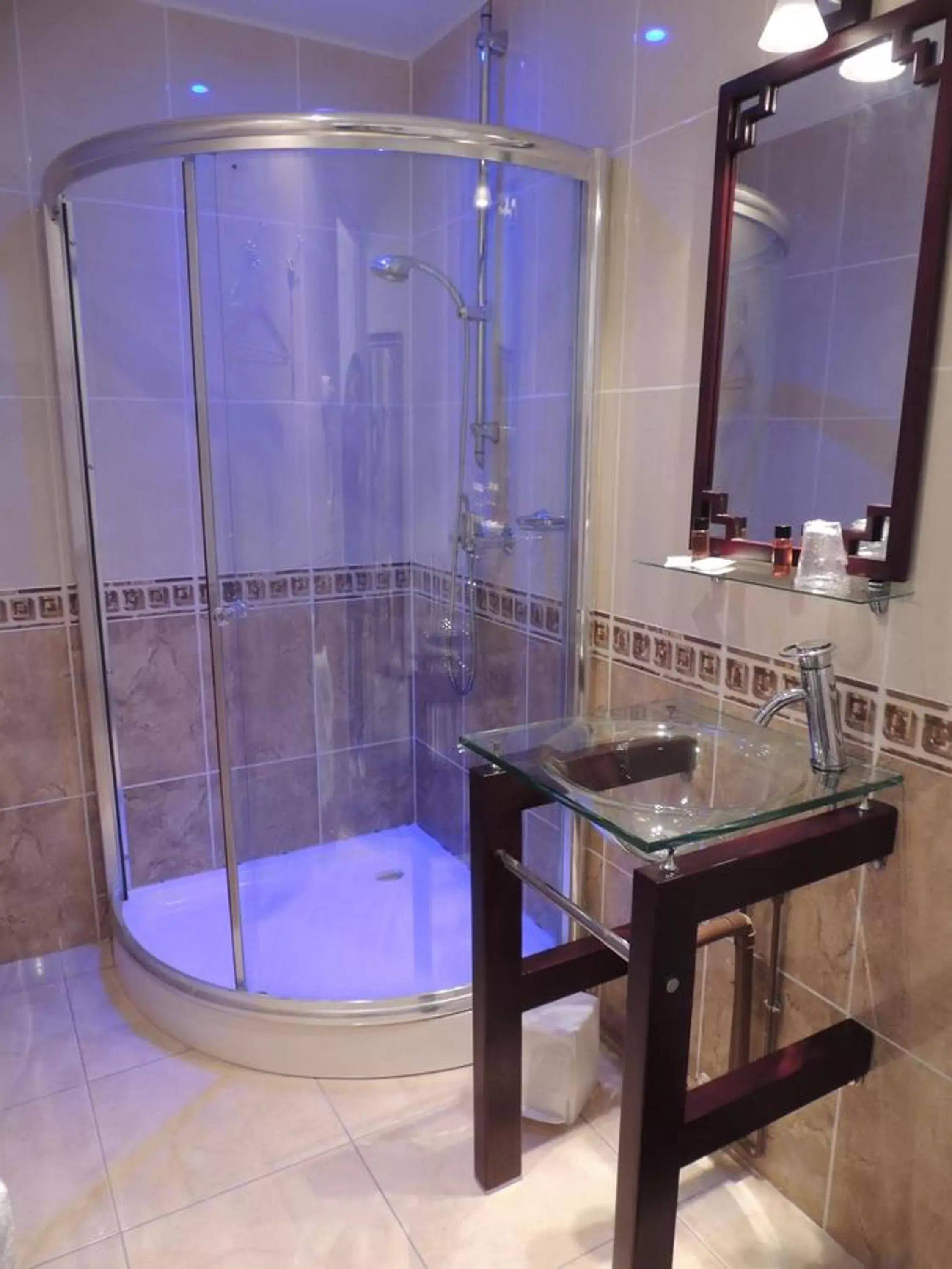 Shower, Bathroom in Hôtel Le Home Saint Louis
