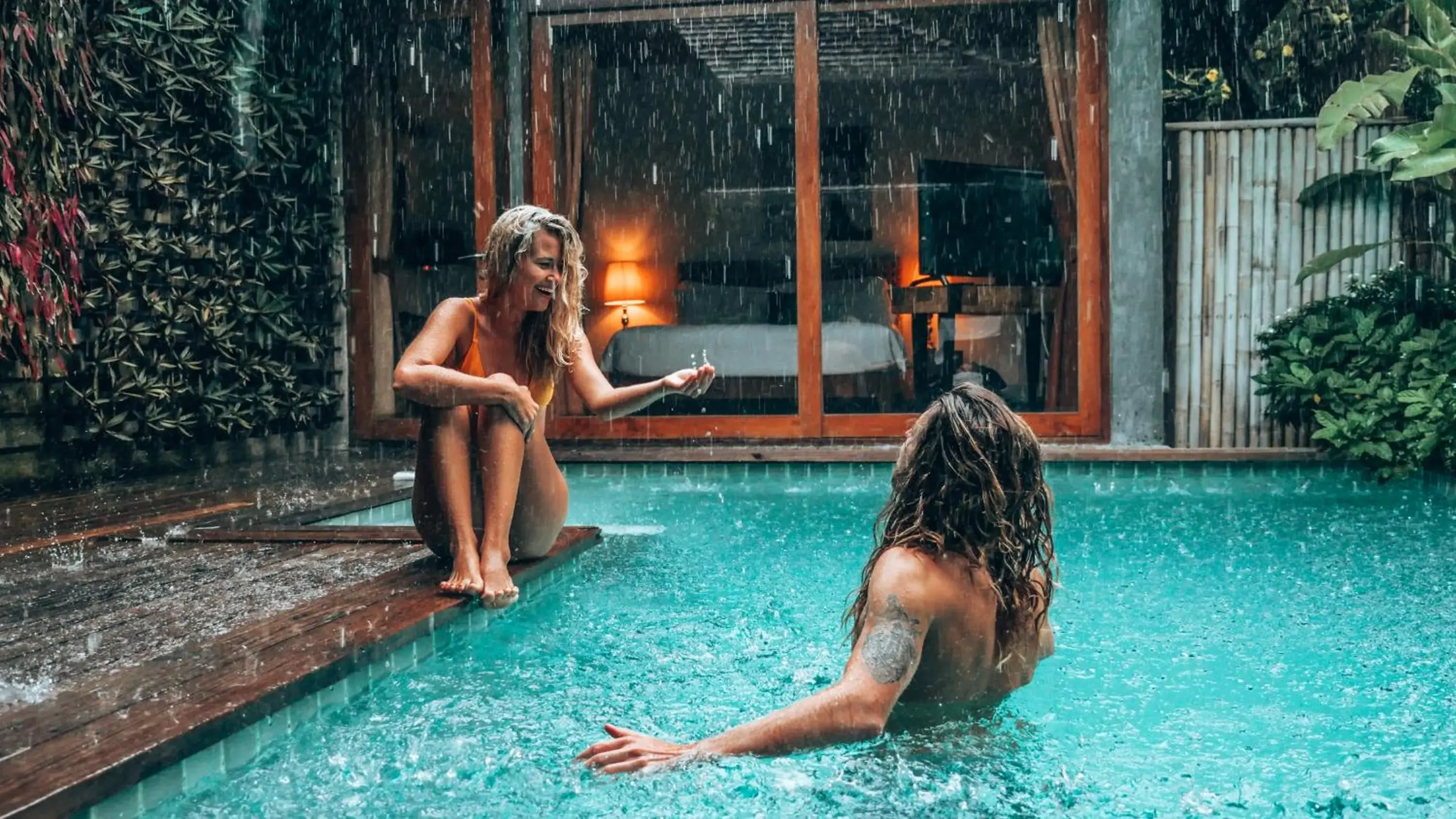 People, Swimming Pool in Tango Luxe Beach Villa, Koh Samui - SHA Extra Plus