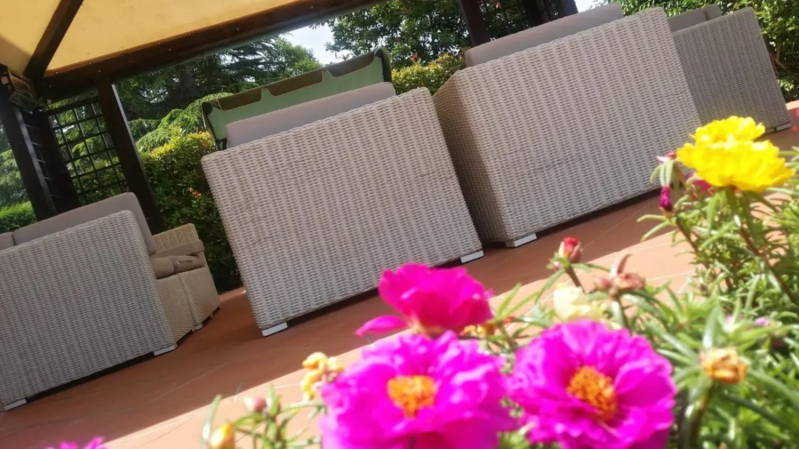 Patio in Hotel Duca Della Corgna