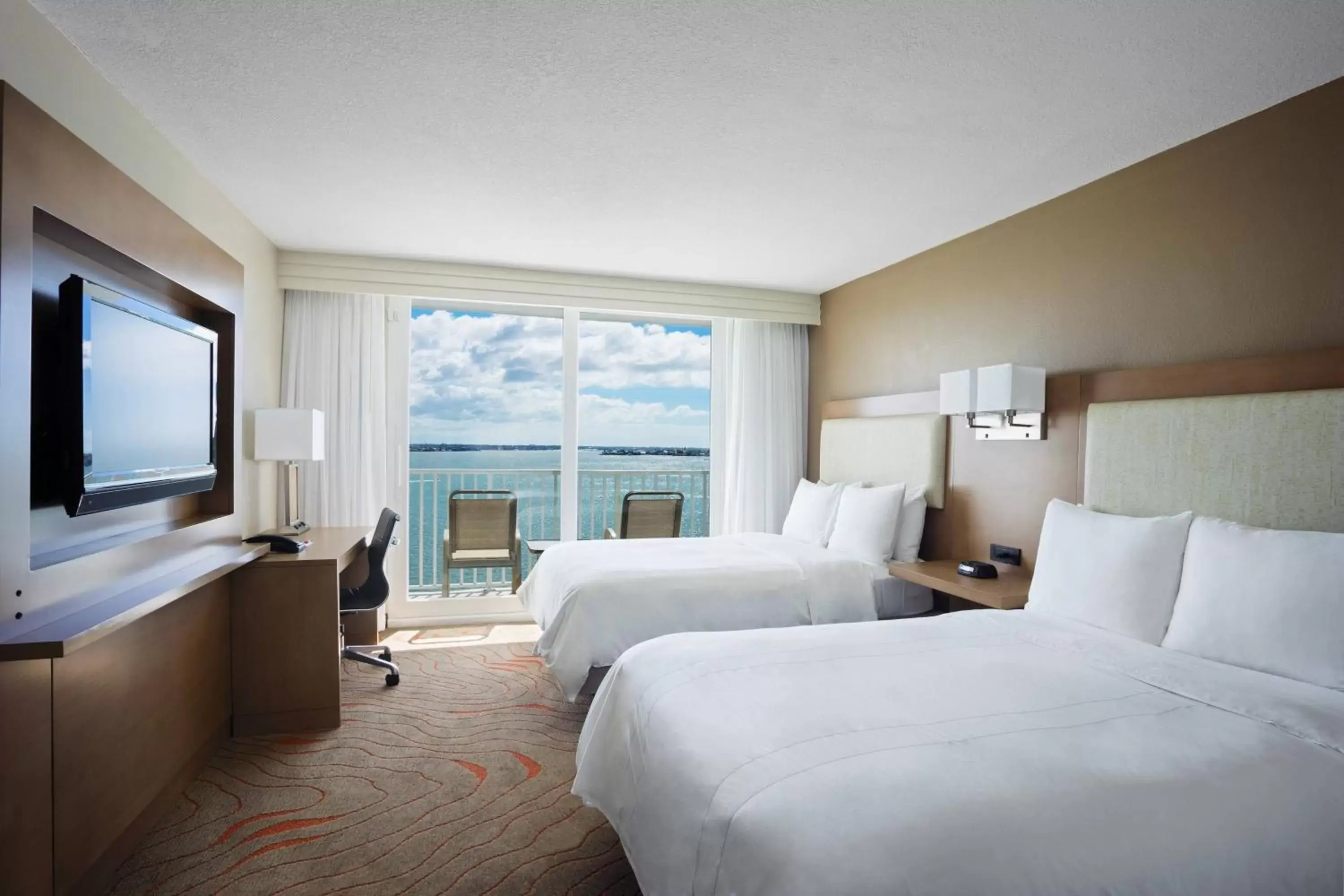 Bedroom in Clearwater Beach Marriott Suites on Sand Key