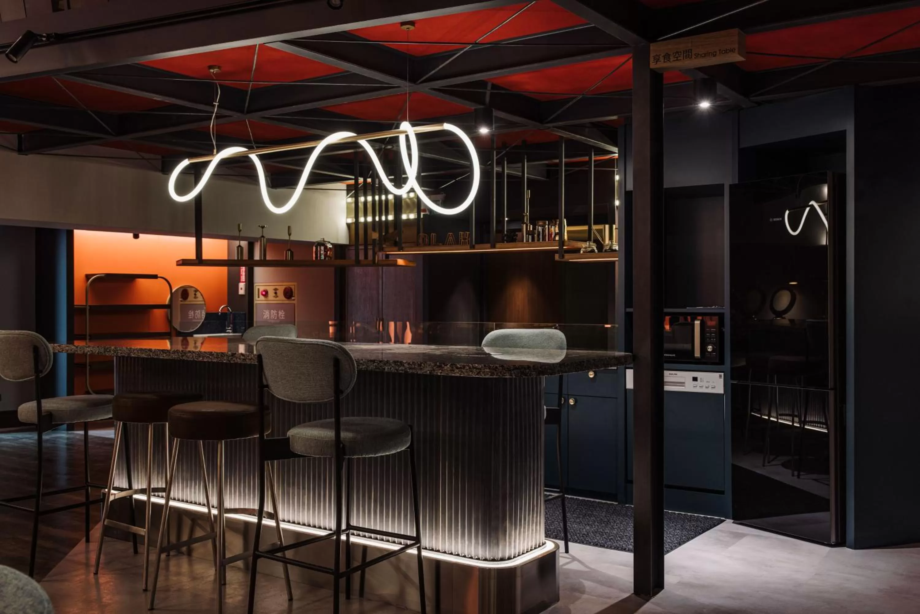 Lounge or bar in OLAH Poshtel - Taichung Station