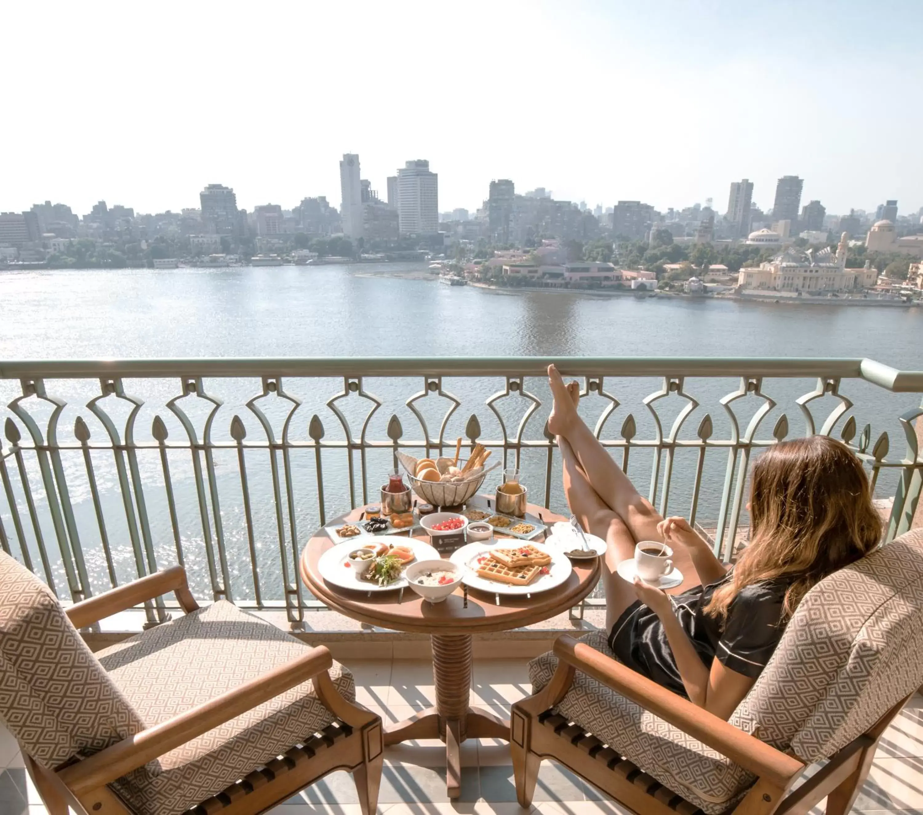 People in Four Seasons Hotel Cairo at Nile Plaza