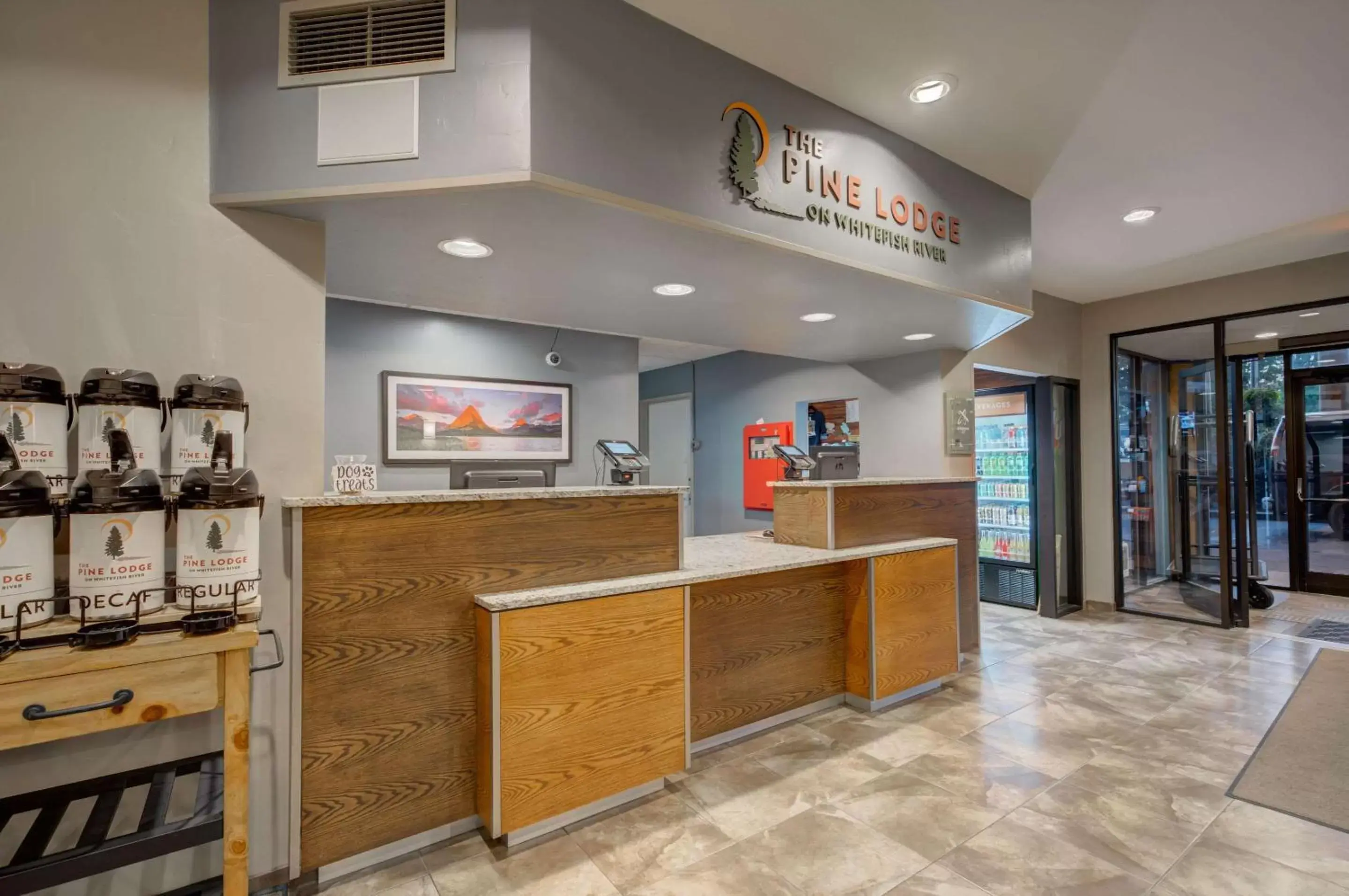 Lobby or reception in The Pine Lodge on Whitefish River, Ascend Hotel Collection