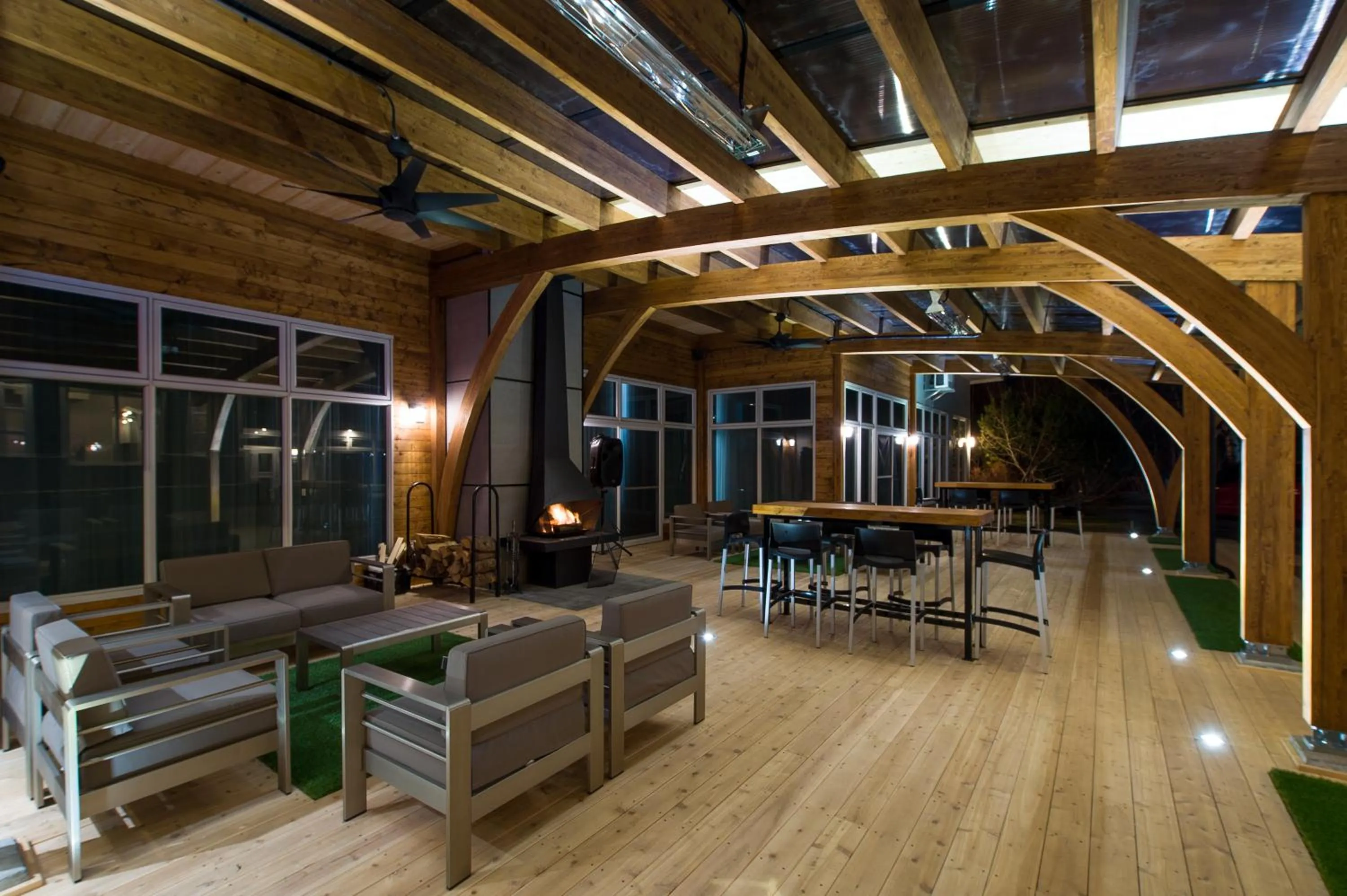 Patio in Auberge de la Pointe