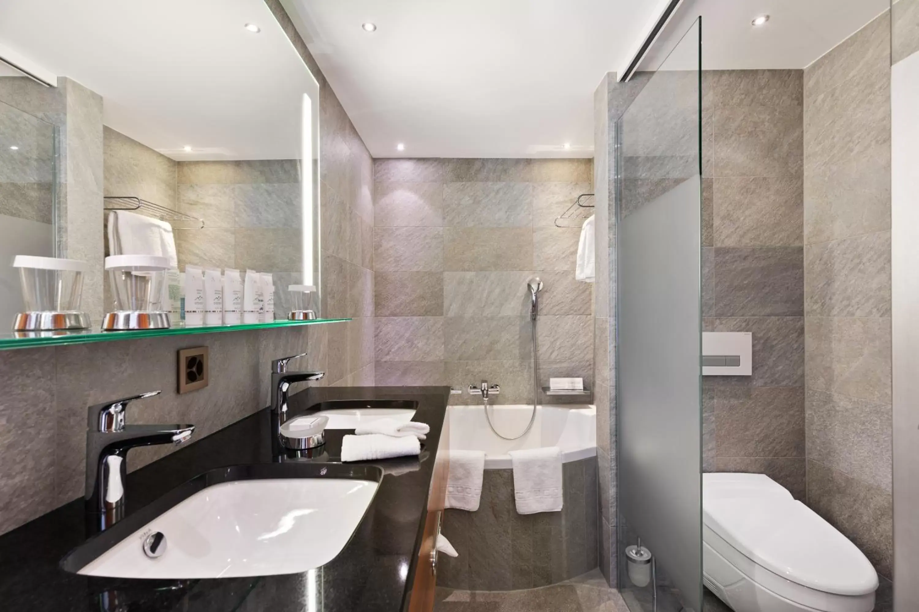 Bathroom in Grand Hotel Zermatterhof