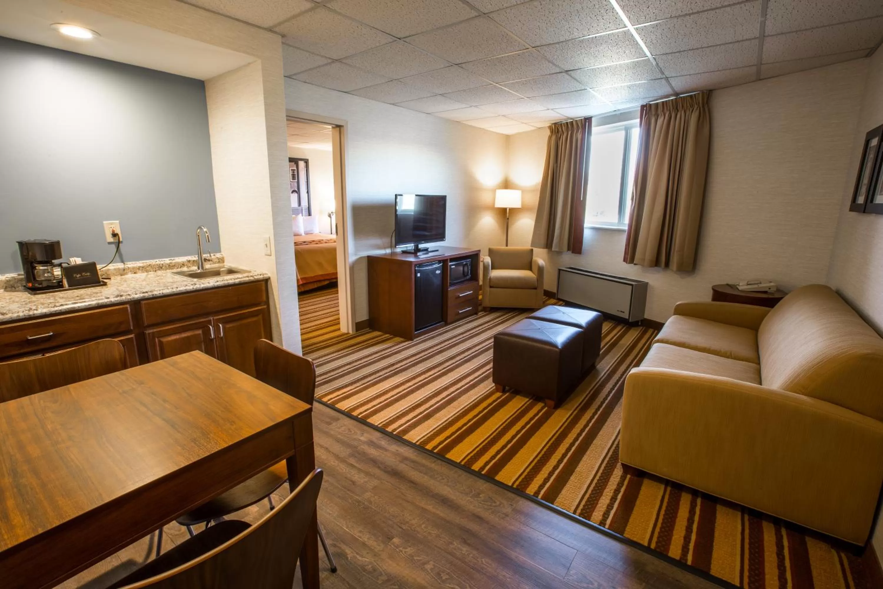 One-Bedroom King Suite - Non-Smoking in Super 8 by Wyndham State College